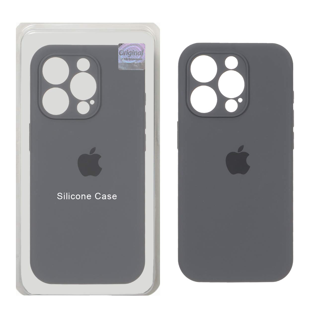 قاب سیلیکونی پاک کنی اورجینال Master Quality مدل Apple iPhone 15 Pro - خاکستری