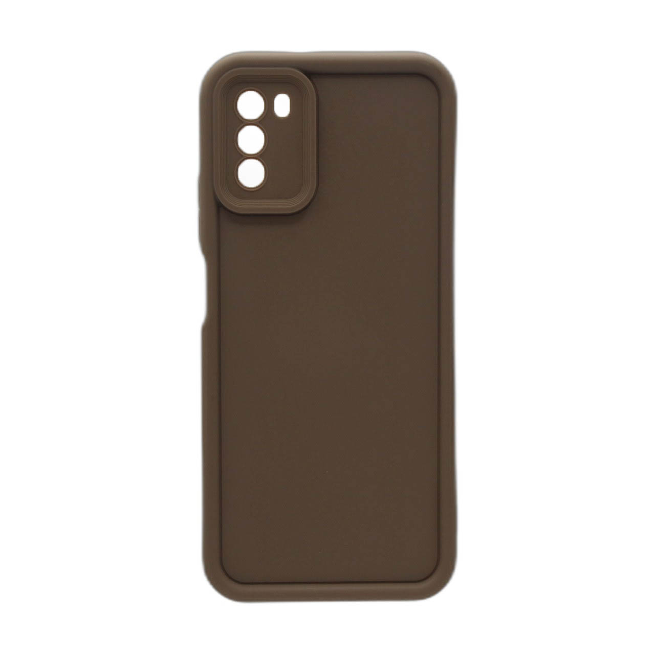 قاب طرح Solid Case قهوه‌ای مناسب برای شیائومی پوکو M3 و ردمی 9 تی 4G