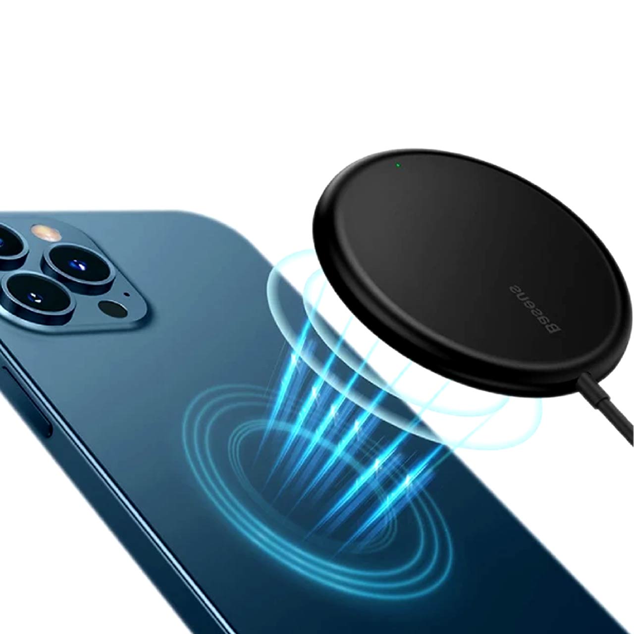 شارژر وایرلس 15 وات Baseus مدل SIMPLE MINI3 - مشکی