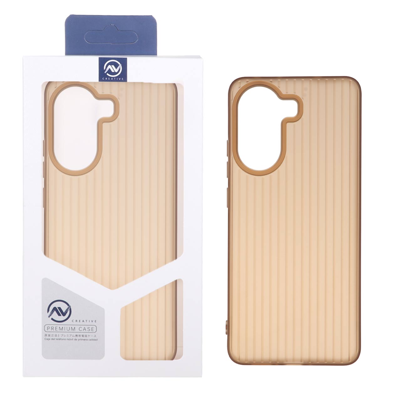 قاب Line Case ژله ای خط‌دار قهوه‌ای مناسب برای شیائومی پوکو X7 پرو