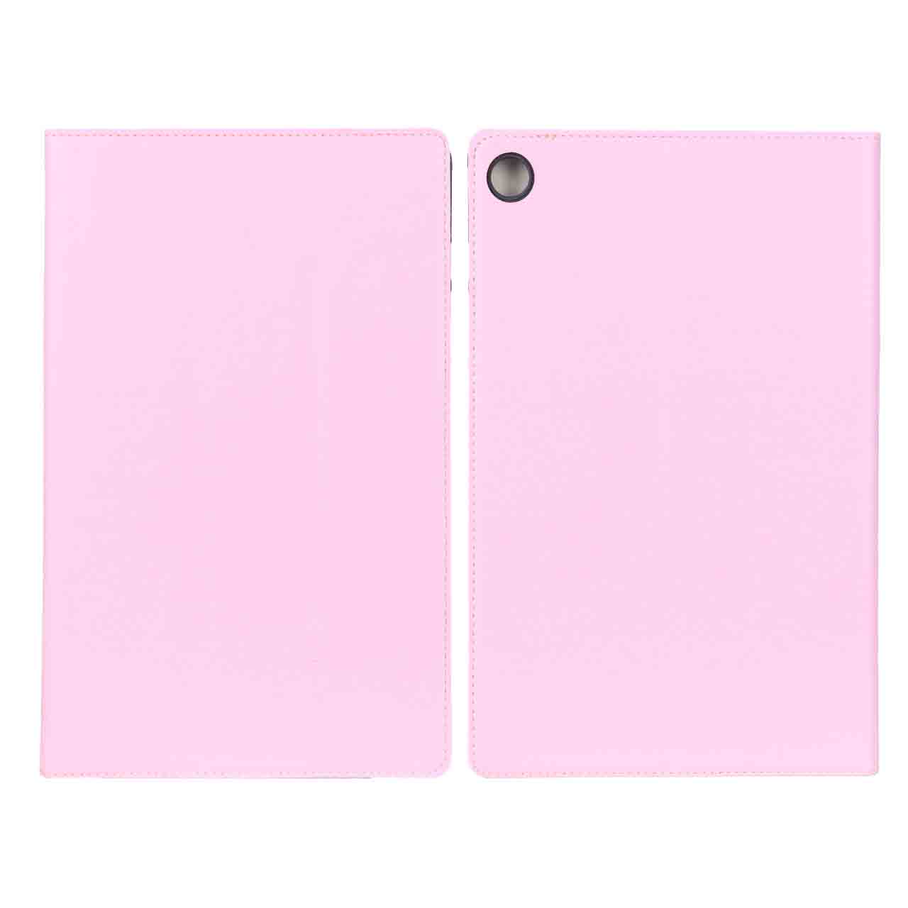 کیف تبلت چرمی ساده صورتی مناسب برای سامسونگ گلکسی تب A9 پلاس ۱۱ اینچ (مدل X210/X215/X216)