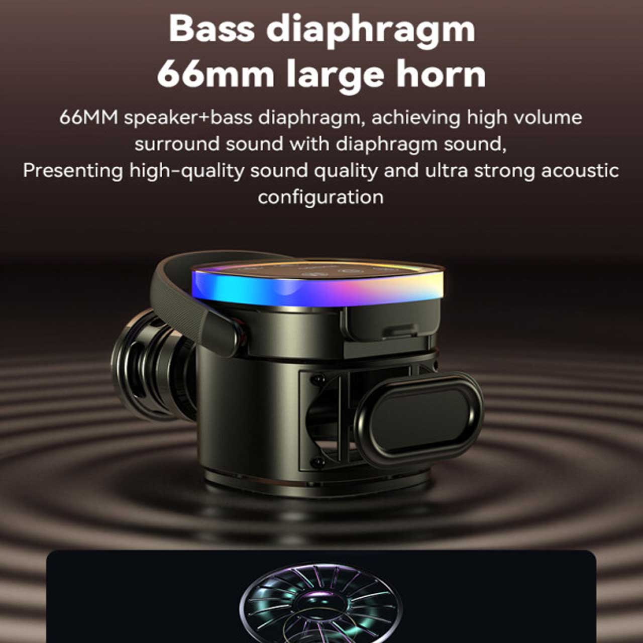 اسپیکر بلوتوثی Yesido YSW25 با توان 8 وات و نورپردازی RGB
