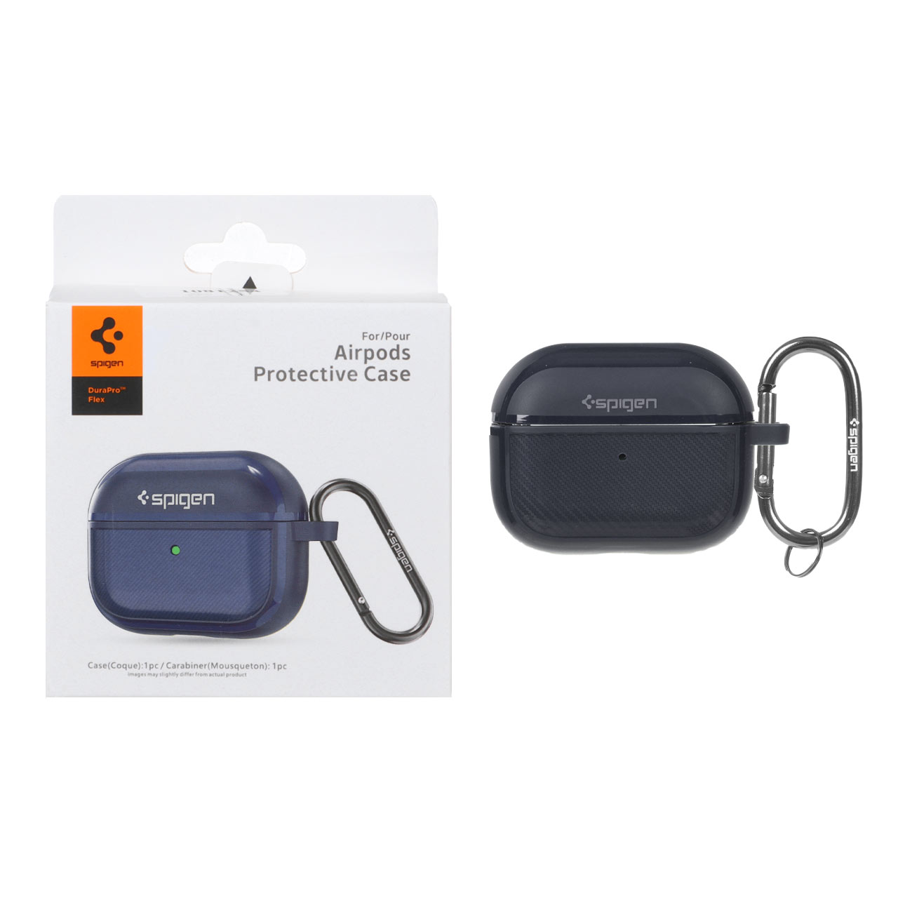 کاور محافظ Spigen Durapro Flex طرح کربن سرمه‌ای مناسب برای ایرپاد پرو 2