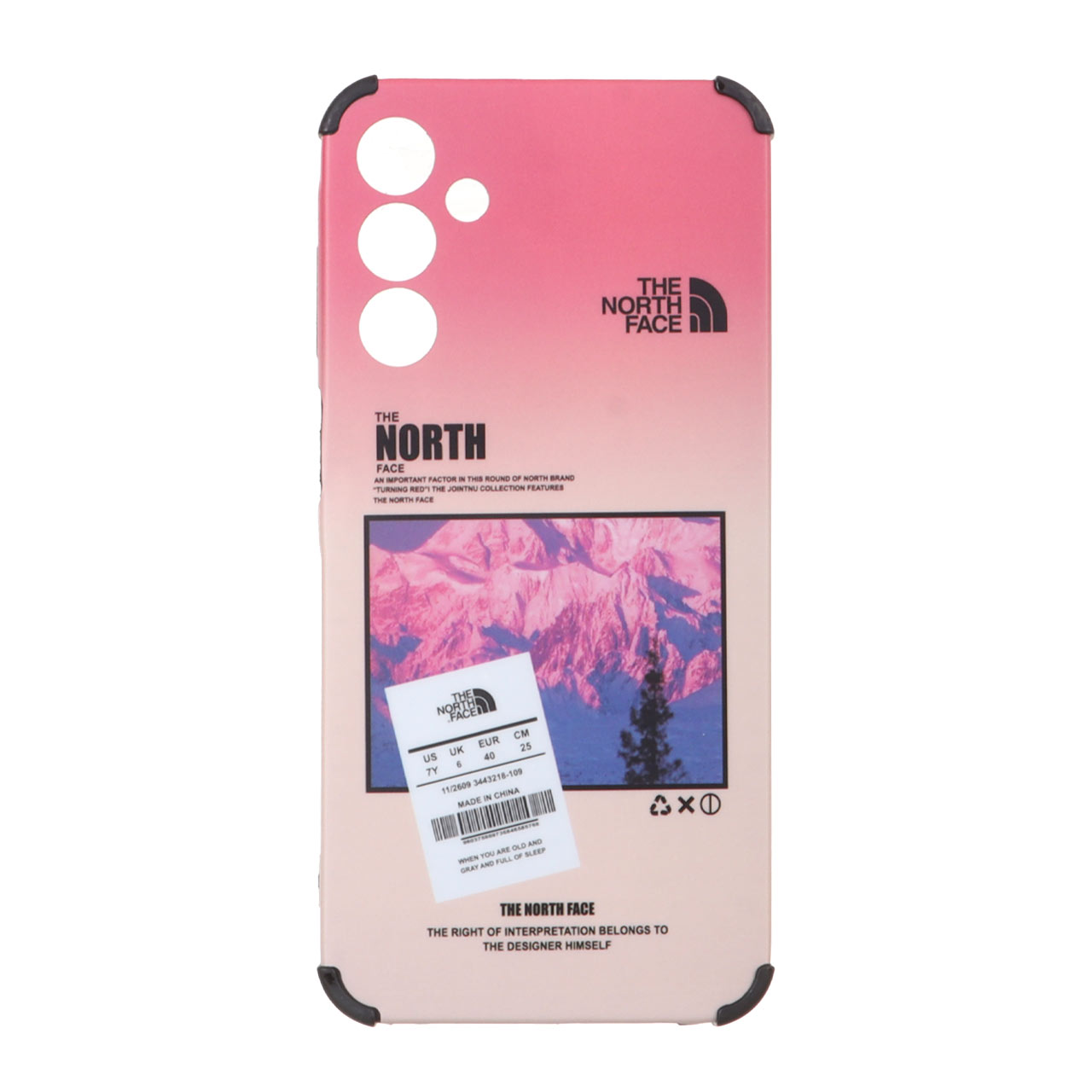 قاب طرح The North Face مدل 8153 بامپردار مناسب برای سامسونگ گلکسی A15