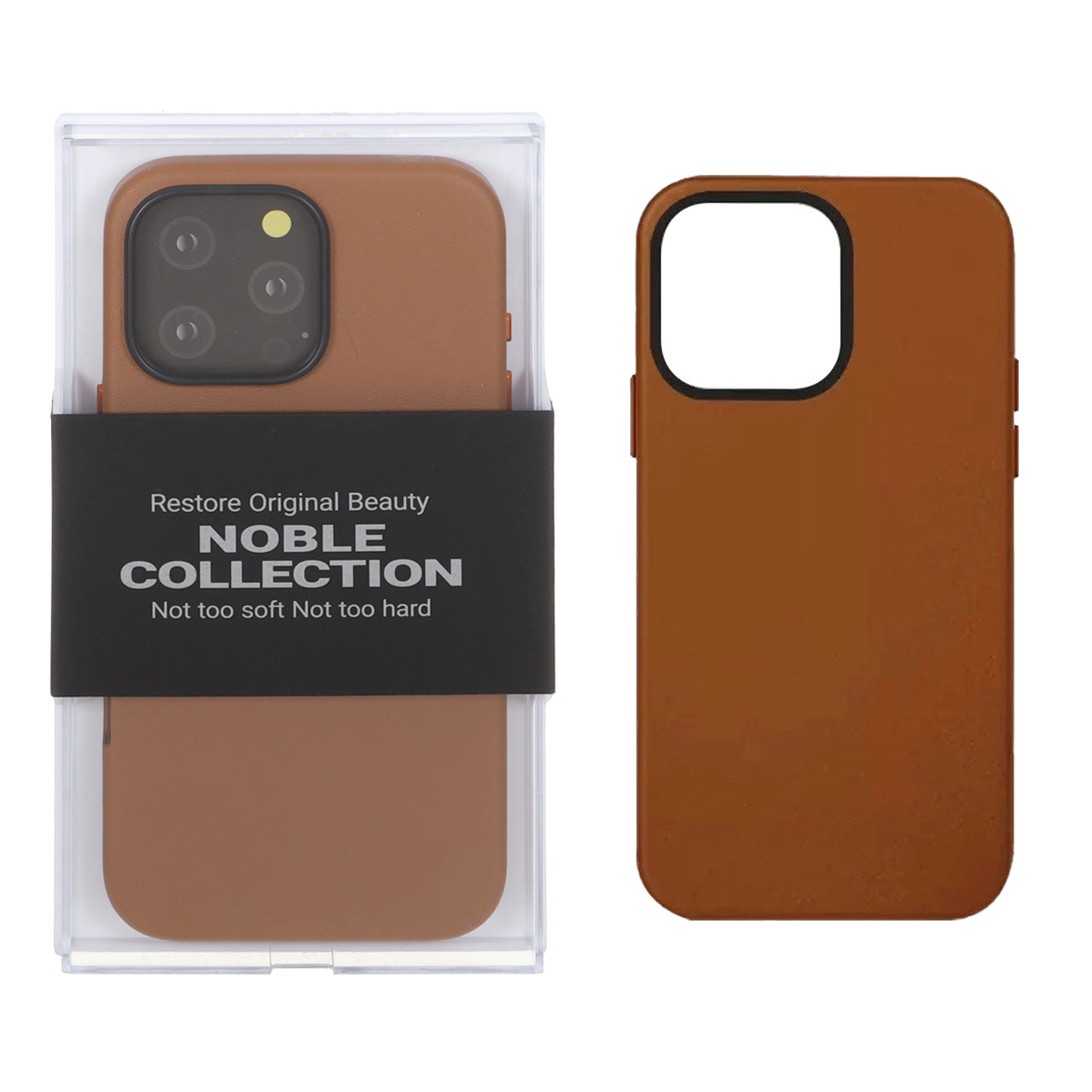 قاب طرح Noble قهوه‌ای مناسب برای آیفون 16 پرو مکس