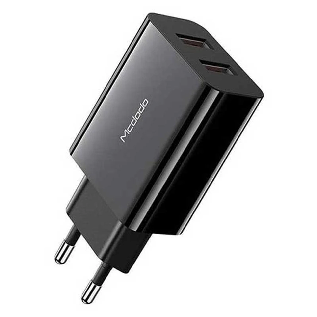 شارژر دیواری فست Mcdodo مدل CH-8910 دو پورت USB با توان 18 وات - مشکی