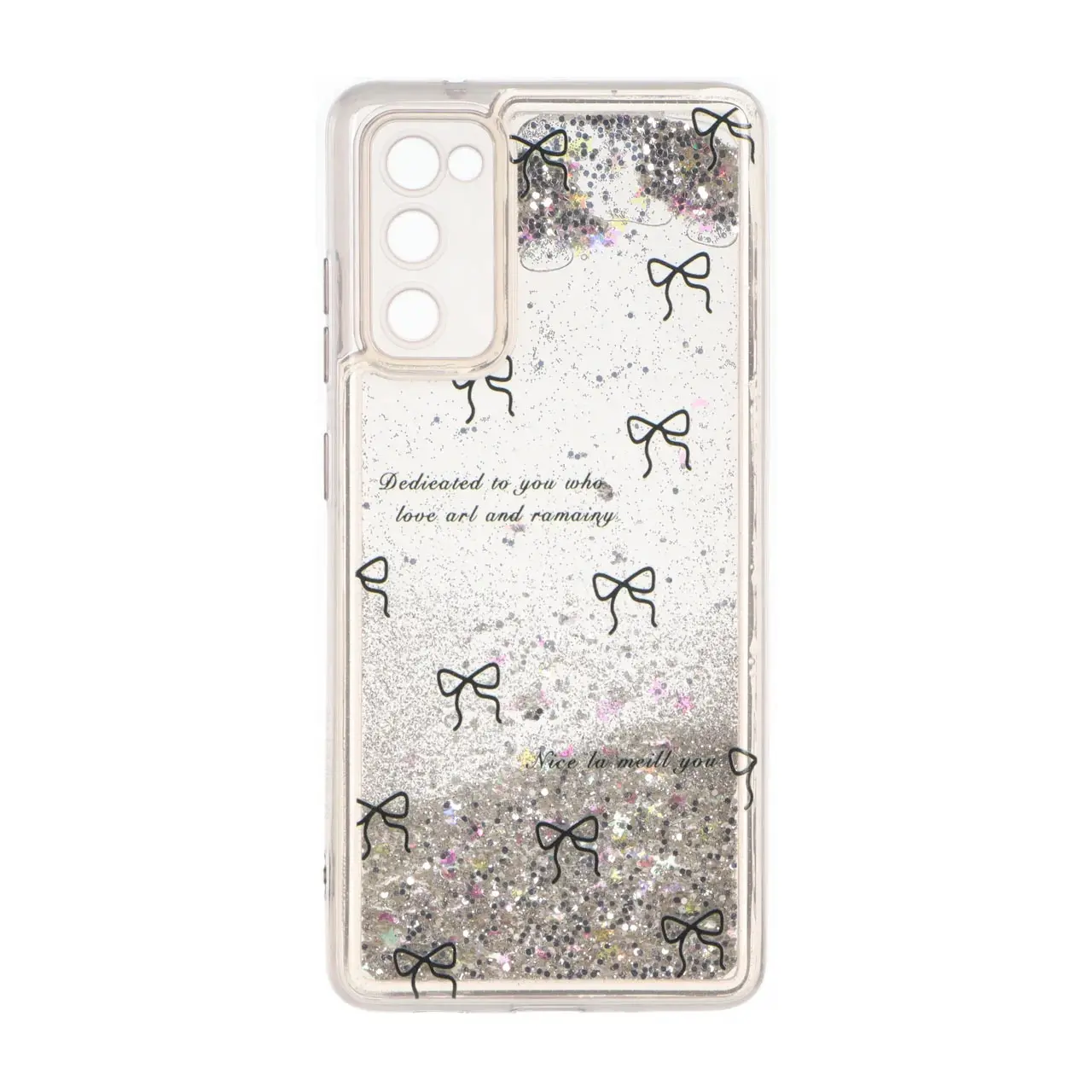 قاب آکواریومی اکلیلی طرح دار دور ژله ای Samsung Galaxy S20 FE - کد 150