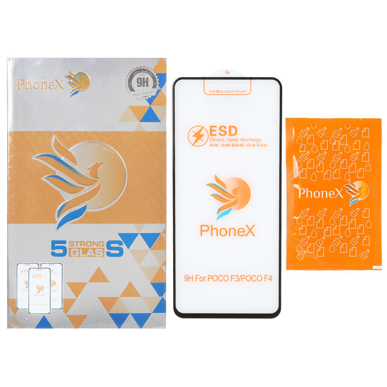 محافظ صفحه نمایش شیشه ای ESD - Phonex مدل Xiaomi Redmi Note 14 4G / Note 12 Pro 4G / Note 11 Pro / Note 11 Pro Plus / Note 10 Pro 4G / Note 10 Pro Max / Poco F3 / F3 GT / F4 / X4 Pro / Mi 13T / Mi 13T Pro (پک دار)