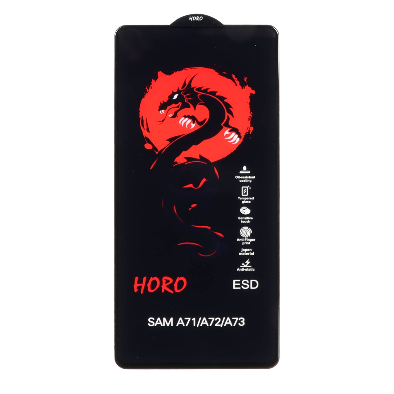 محافظ صفحه نمایش شیشه ای Full Cover ESD Horo مدل Samsung Galaxy A71 / A72 / A73 / M51 / M52 / M53 / M54 / M62 / Note 12 Pro 5G / Note 12 Pro Plus / Poco X5 Pro / Poco F5