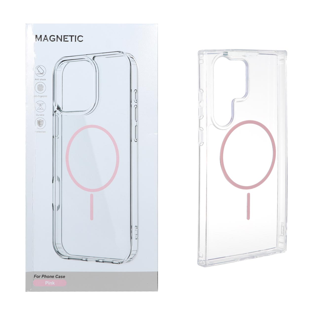 قاب طرح Magnetic دور ژله‌ای مگ‌سیف مناسب برای سامسونگ گلکسی S23 اولترا