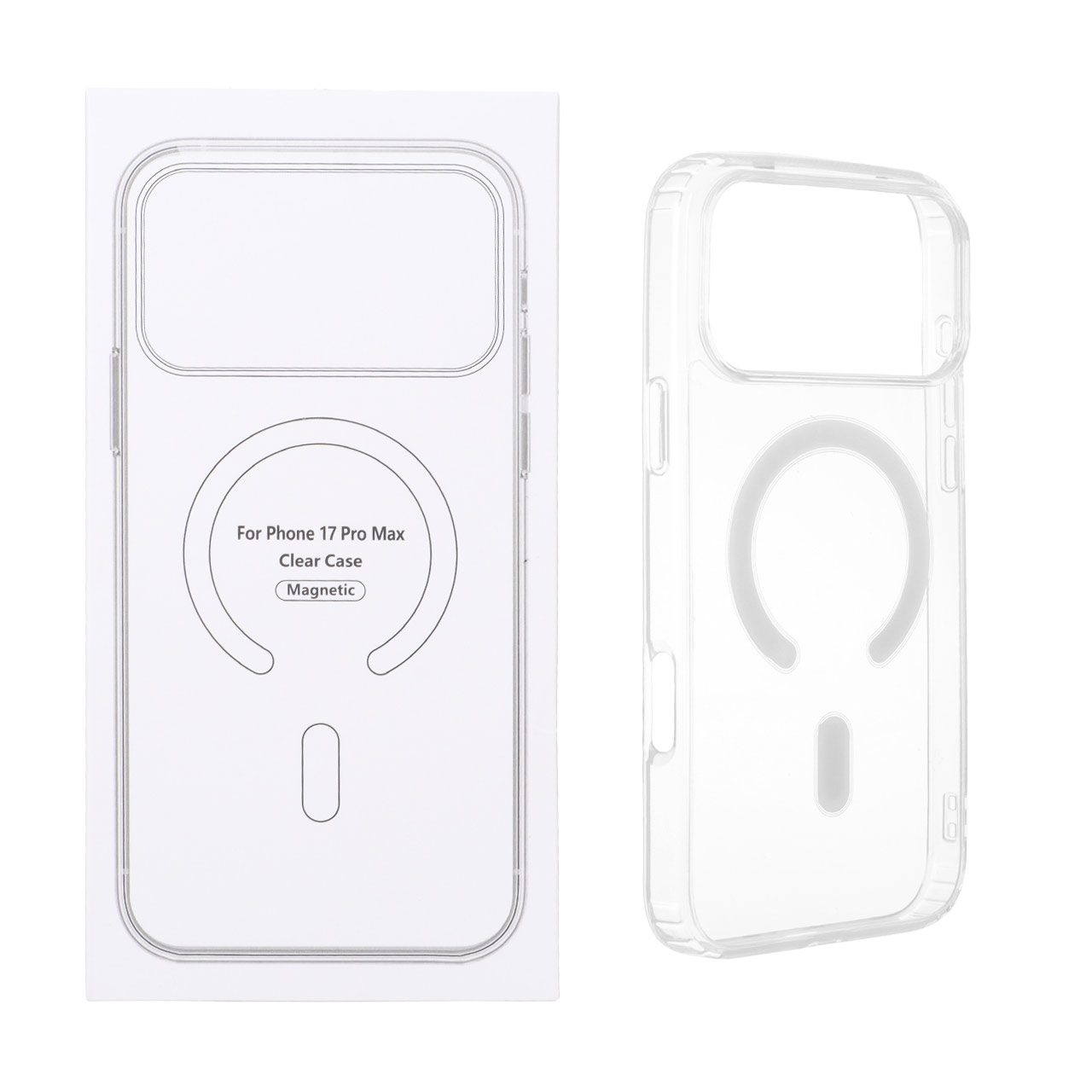 قاب شفاف مگ سیف Apple iPhone 17 Pro Max با پشتیبانی از شارژ NTC