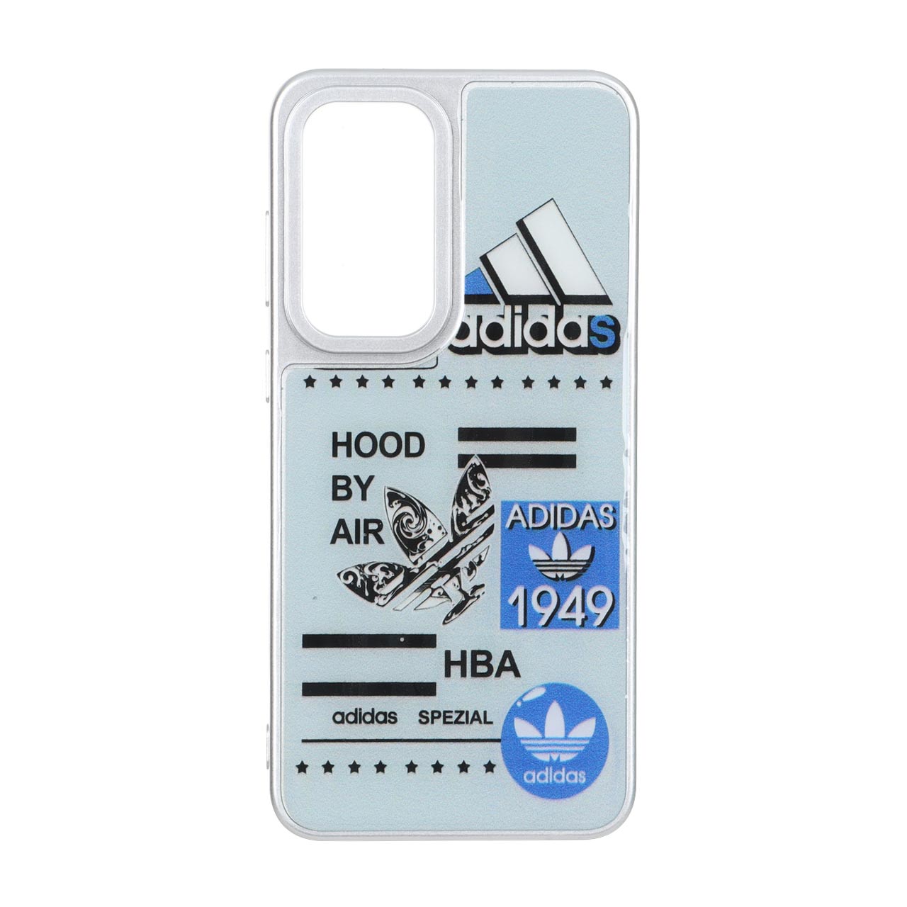 قاب رزینی سیلور طرح آدیداس وینتج و Hood By Air مناسب برای Samsung Galaxy S25 FE