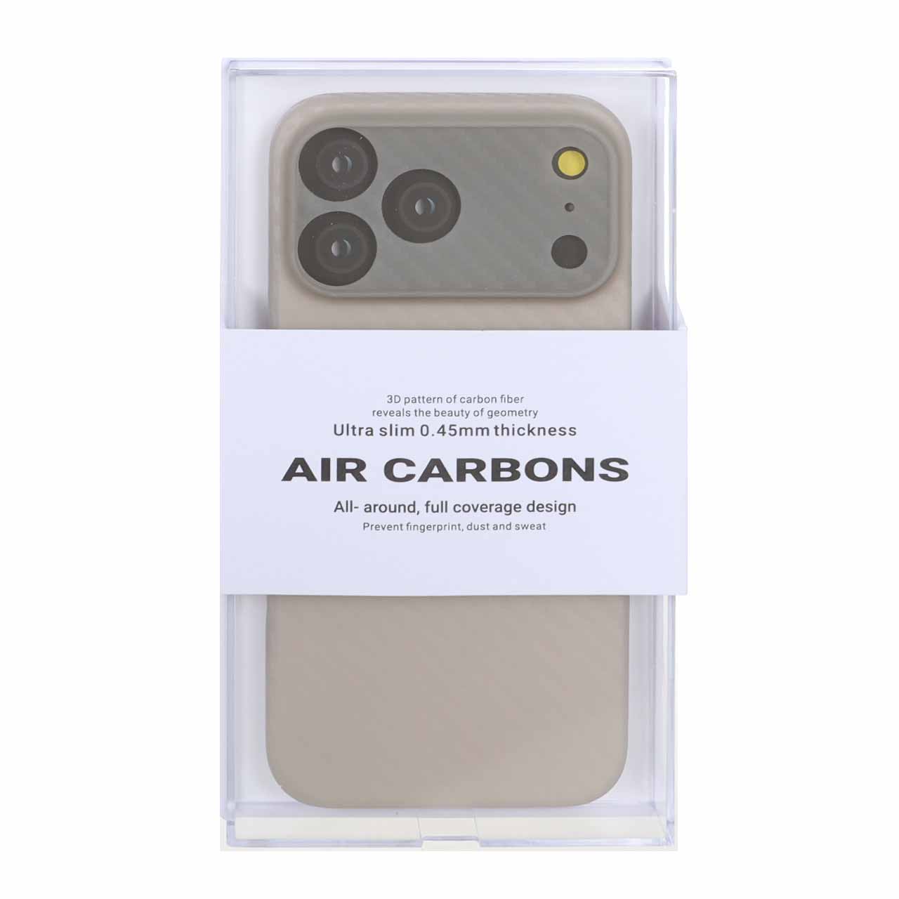 قاب محافظ لنزدار Original KZDoo Air Carbon مدل Apple iPhone 17 Pro Max - تیتانیوم خاکستری