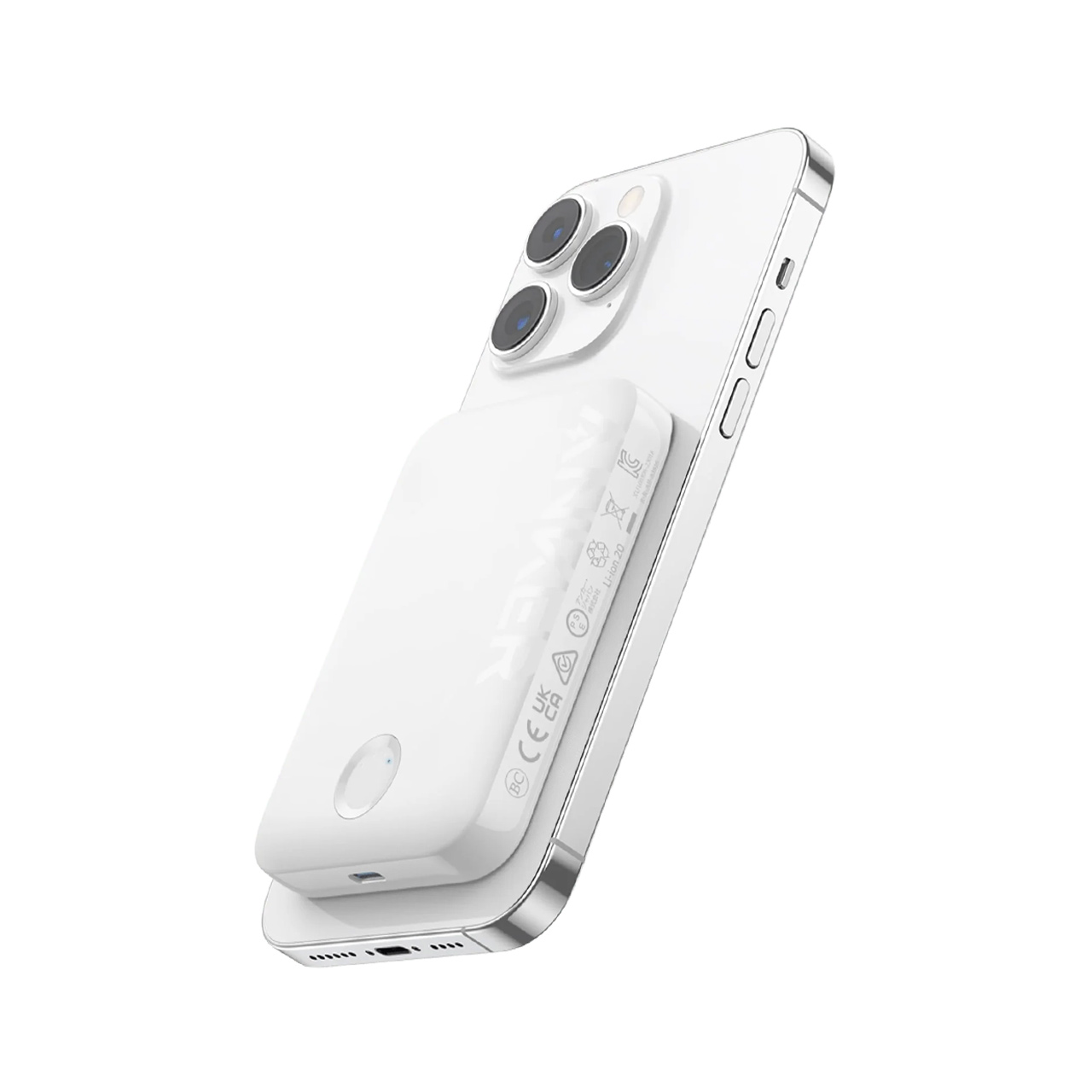 پاوربانک 18 وات 5000 میلی آمپر Anker مدل A1616 - سفید