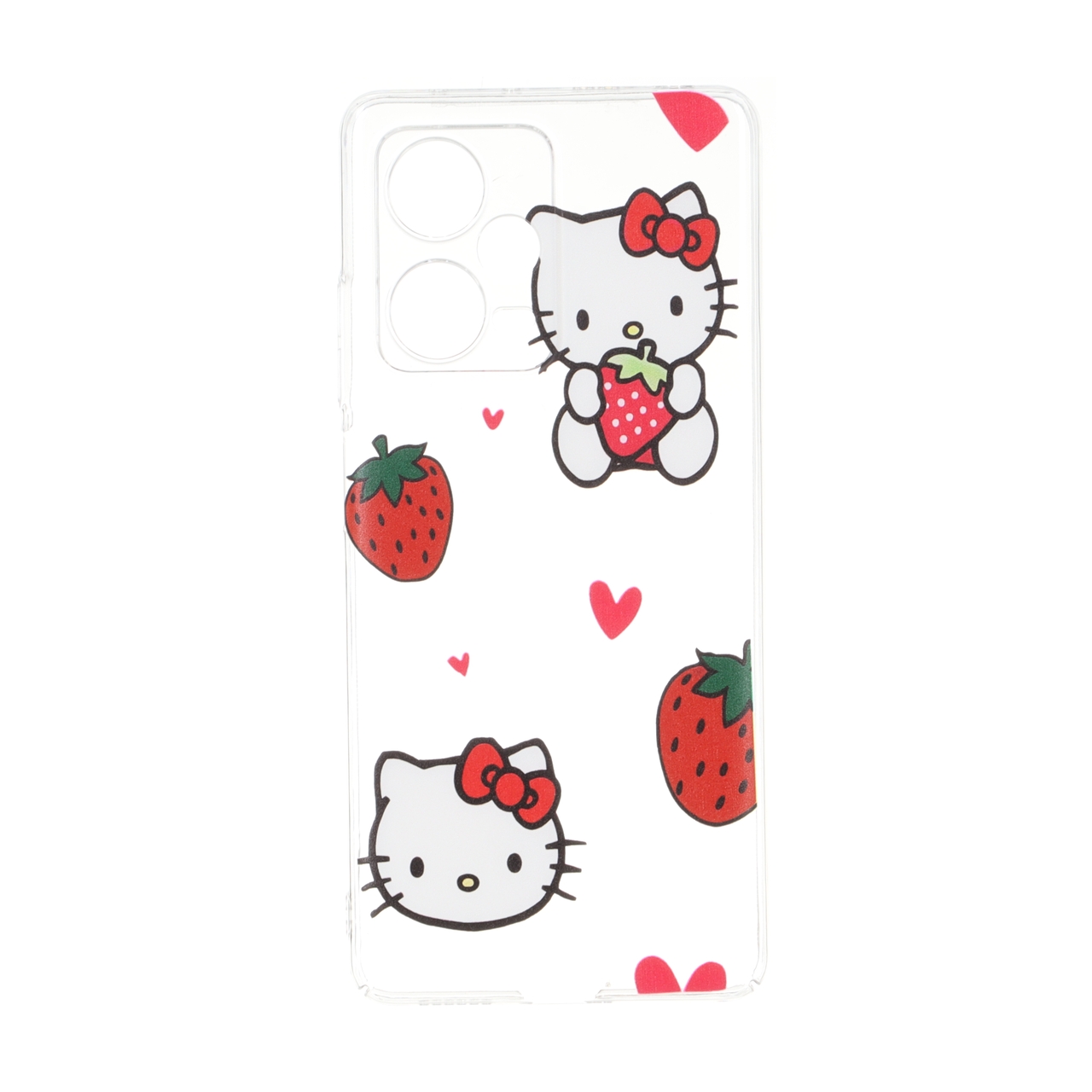 قاب طرح Hello Kitty و توت فرنگی مناسب برای شیائومی ردمی نوت 12 پرو 5G