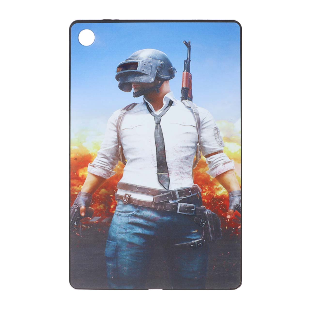قاب ژله ای تبلت طرح شخصیت پابجی (PUBG) مناسب برای سامسونگ گلکسی تب A9 پلاس 5G
