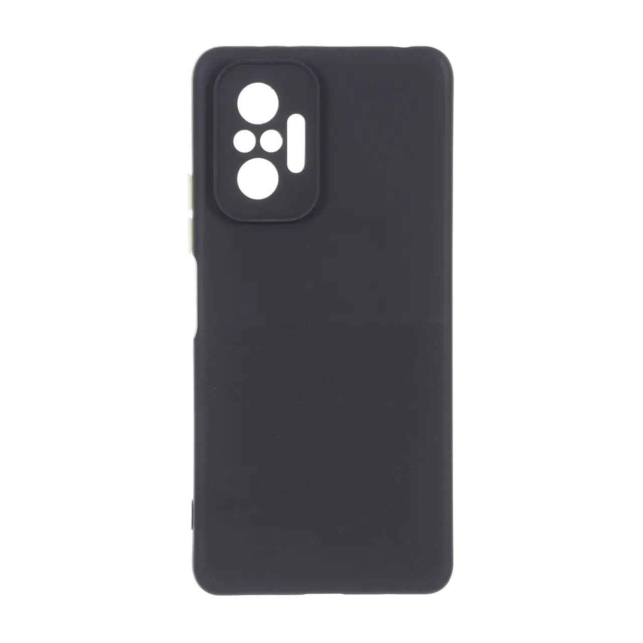 قاب سوزنی دکمه رنگی محافظ لنزدار Xiaomi Redmi Note 10 Pro 4G / Redmi Note 10 Pro Max - مشکی
