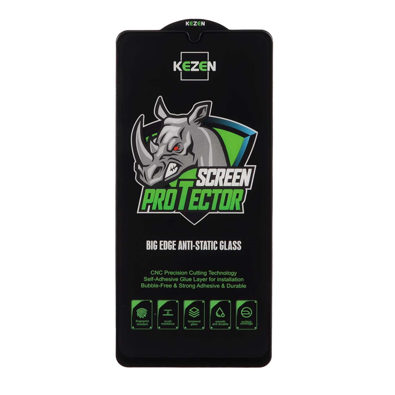 محافظ صفحه نمایش شیشه ای فول کاور Kezen مدل Anti Static Big Edge مناسب برای گوشی‌های سامسونگ گلکسی A31 / A32 4G / A33 5G / A22 4G / F22 4G / M22 / M32 4G
