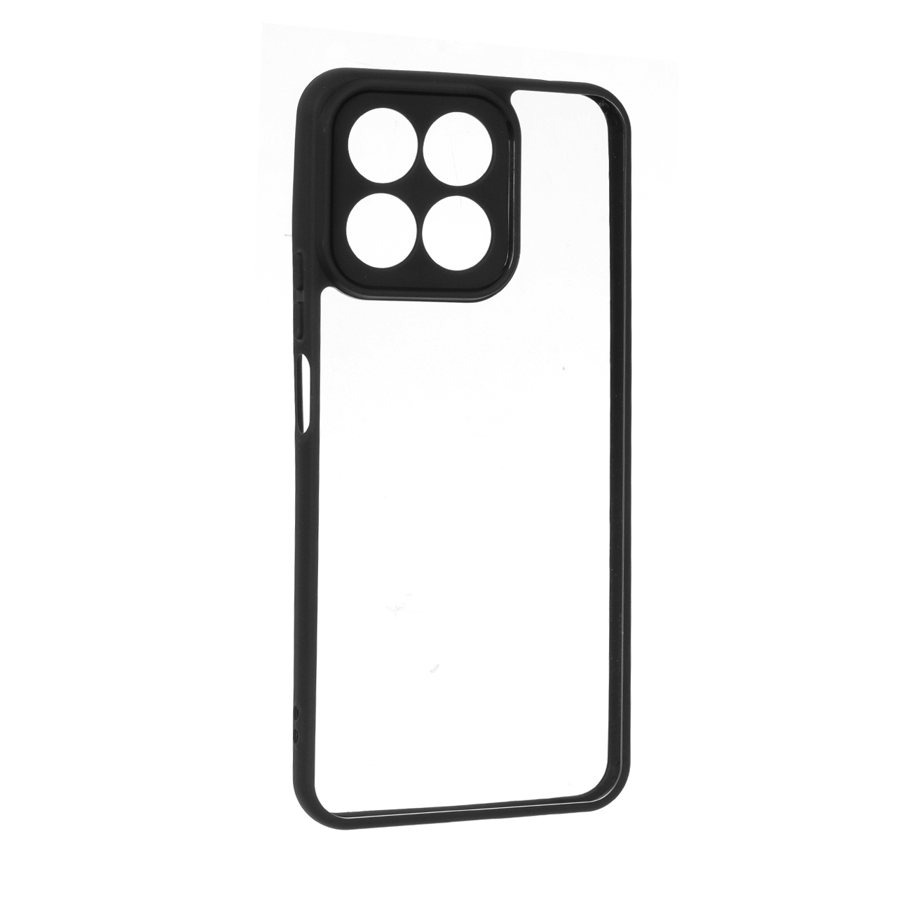 قاب پشت سخت شفاف محافظ لنزدار دور مشکی مناسب برای آنر X7c