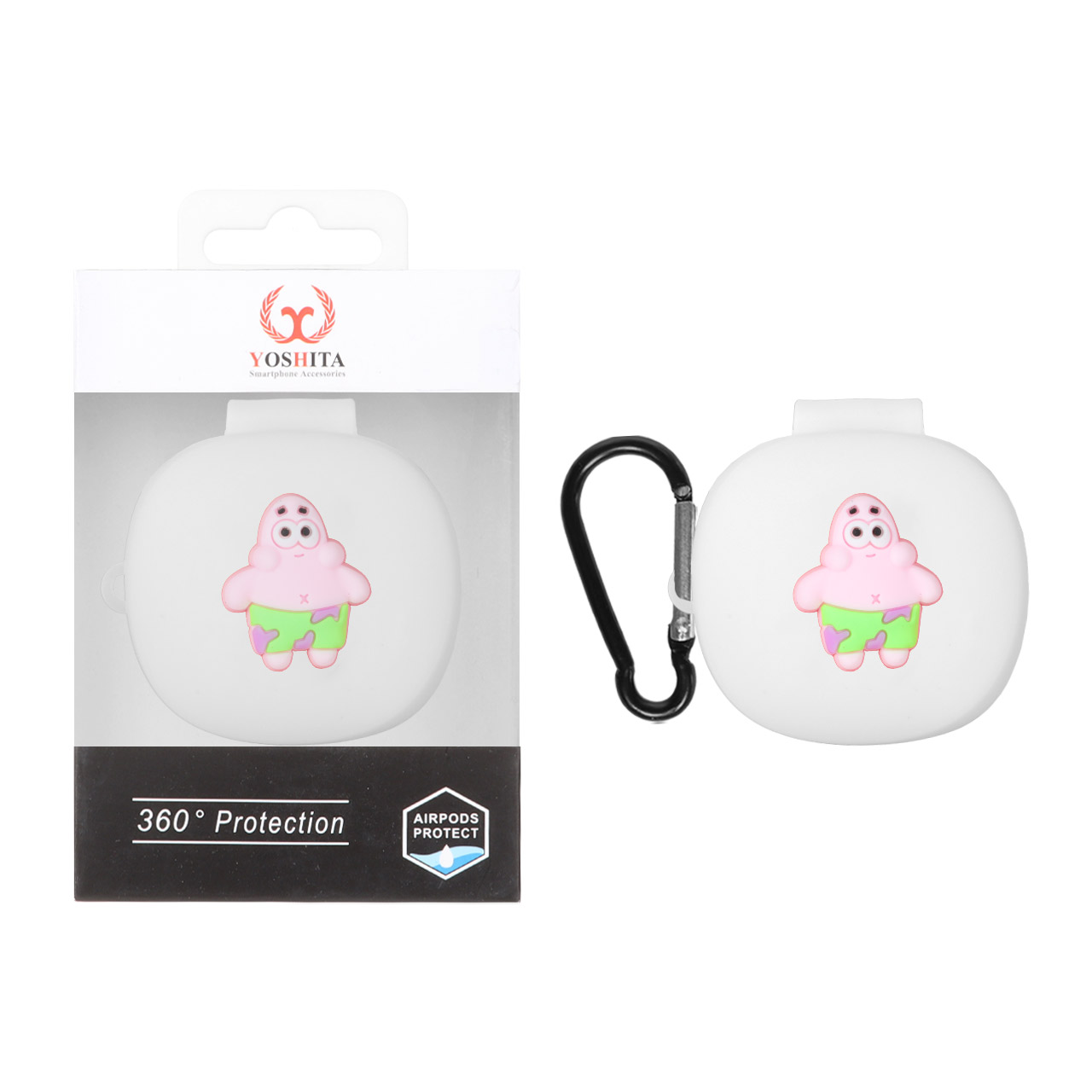 کاور ایرفون سیلیکونی Yoshita طرح عروسک برجسته پاتریک مناسب برای QCY T13X
