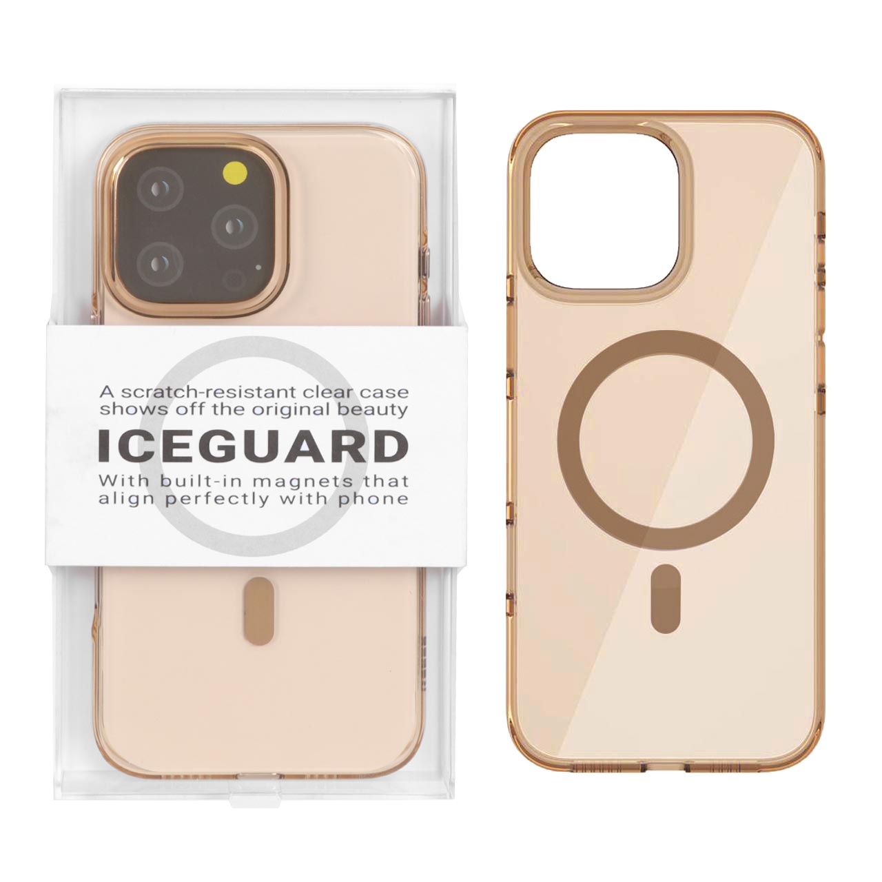 قاب مگ سیف KDoo ICEGUARD طلایی مناسب برای آیفون 16 پرو مکس