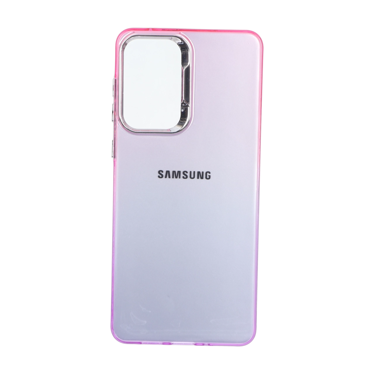قاب SO COOL لنز متال لوگودار دور رنگی Samsung Galaxy A73 - صورتی بنفش