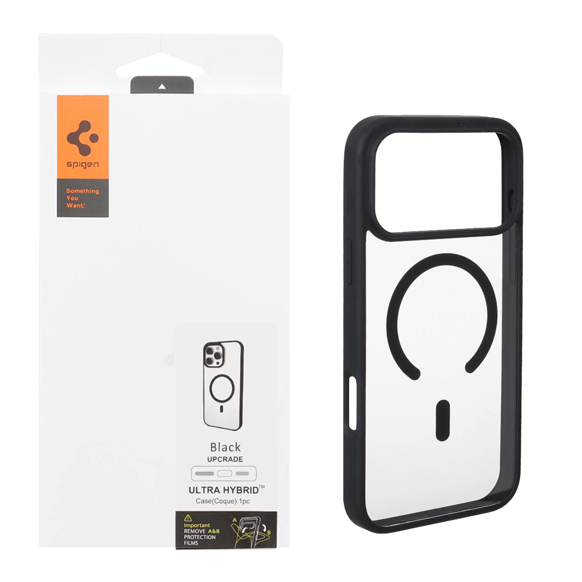 قاب مگ سیف Spigen Ultra Hybrid آیفون ۱۷ پرو مکس با توری اسپیکر فلزی