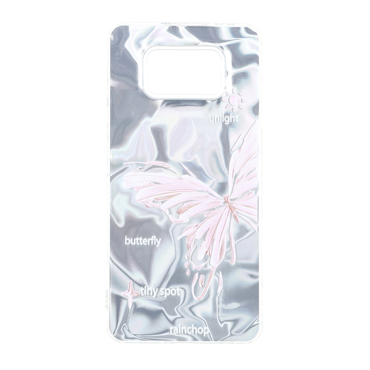 قاب طرح پروانه و ابر Silver Cloud دور ژله ای مناسب برای شیائومی پوکو X3 / پوکو X3 پرو / پوکو X3 NFC