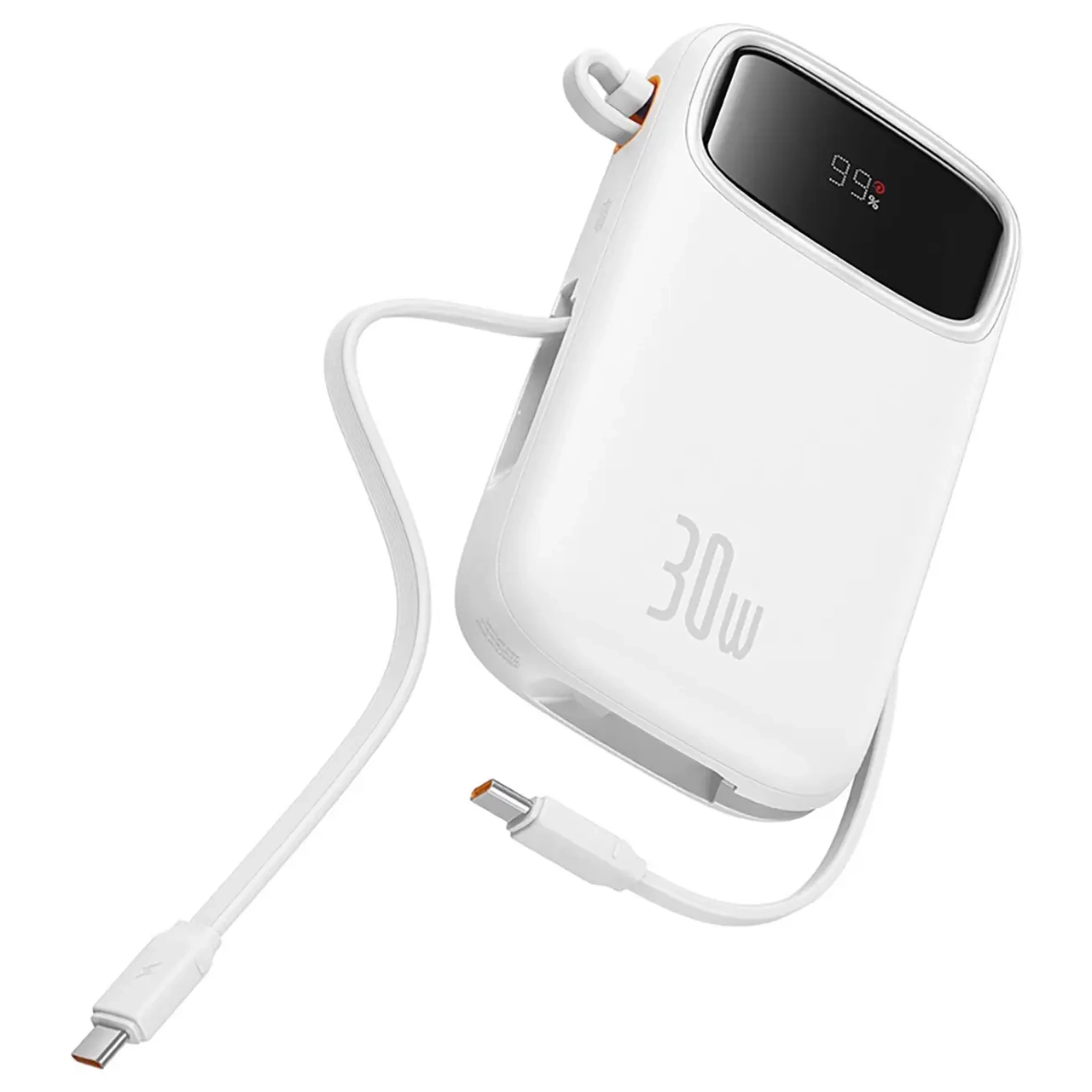پاوربانک فست شارژ بیسوس Baseus Qpow 2 با ظرفیت 10000mAh و توان 30 وات - سفید