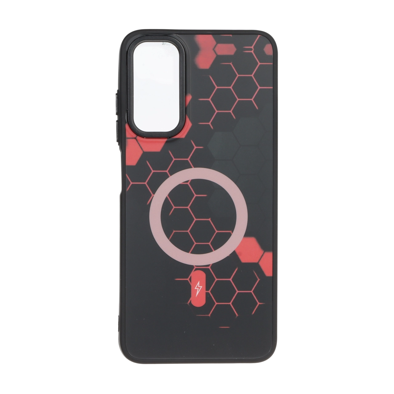 قاب طرح Hexagon مگ سیف قرمز مناسب برای سامسونگ گلکسی A05s