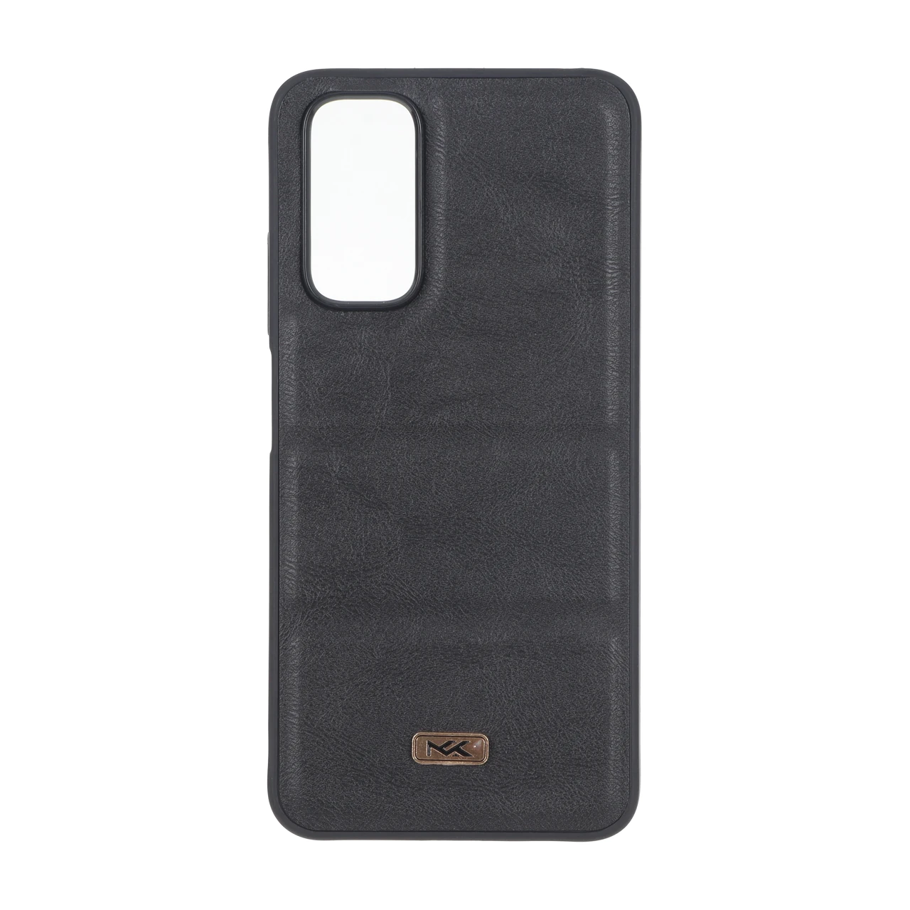 قاب پافر طرح چرم سه تکه لوگو فلزی Xiaomi Redmi Note 12S / Xiaomi Redmi Note 11 4G / Redmi Note 11S - مشکی