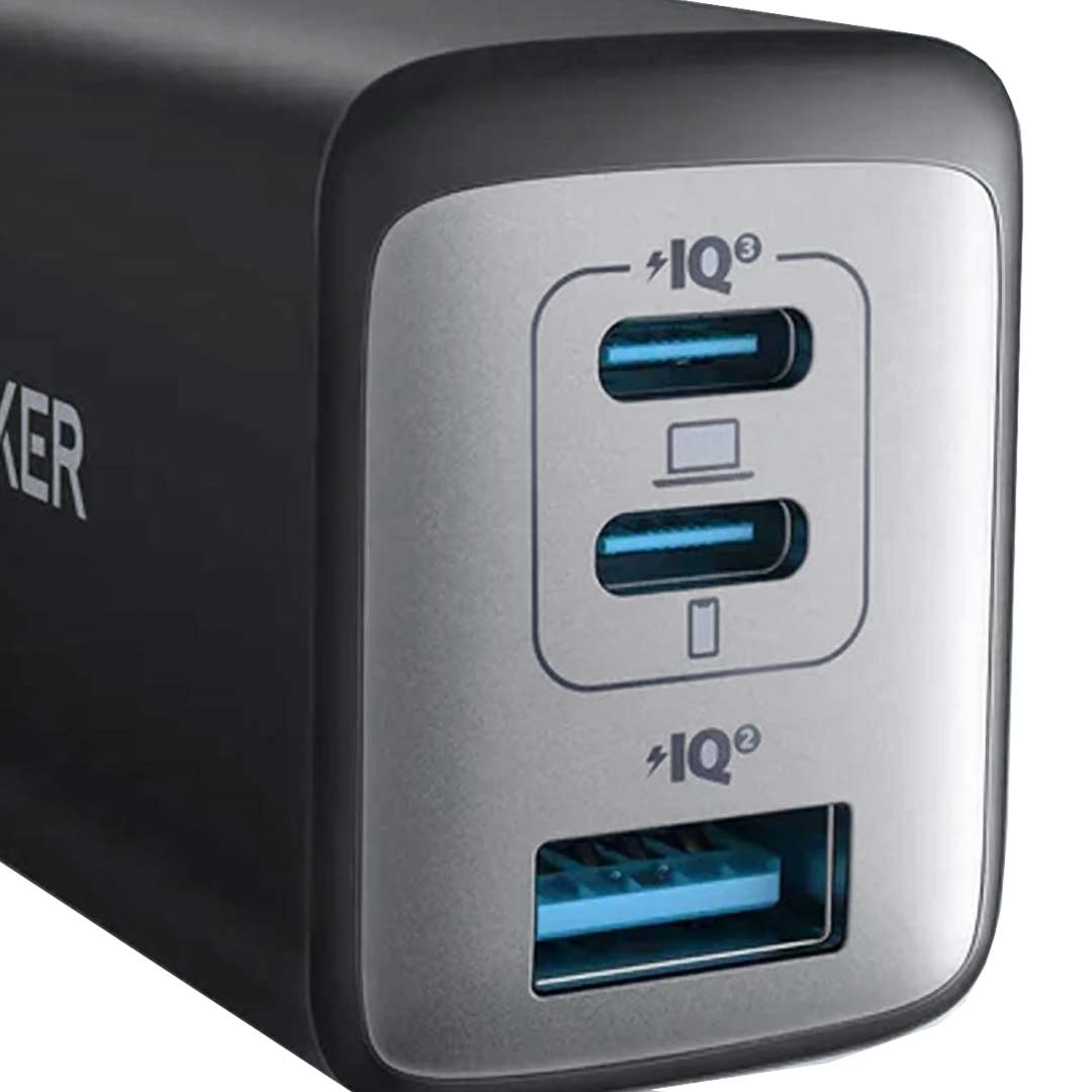 شارژر دیواری 65 وات PD و فست سه پورت ANKER مدل A2667 - مشکی