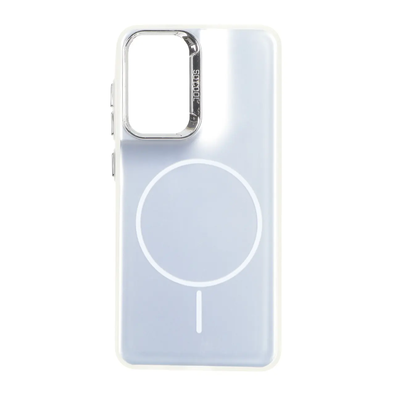 قاب SO COOL طرح مگ سیف Slim مدل Samsung Galaxy S21 FE - نقره ای
