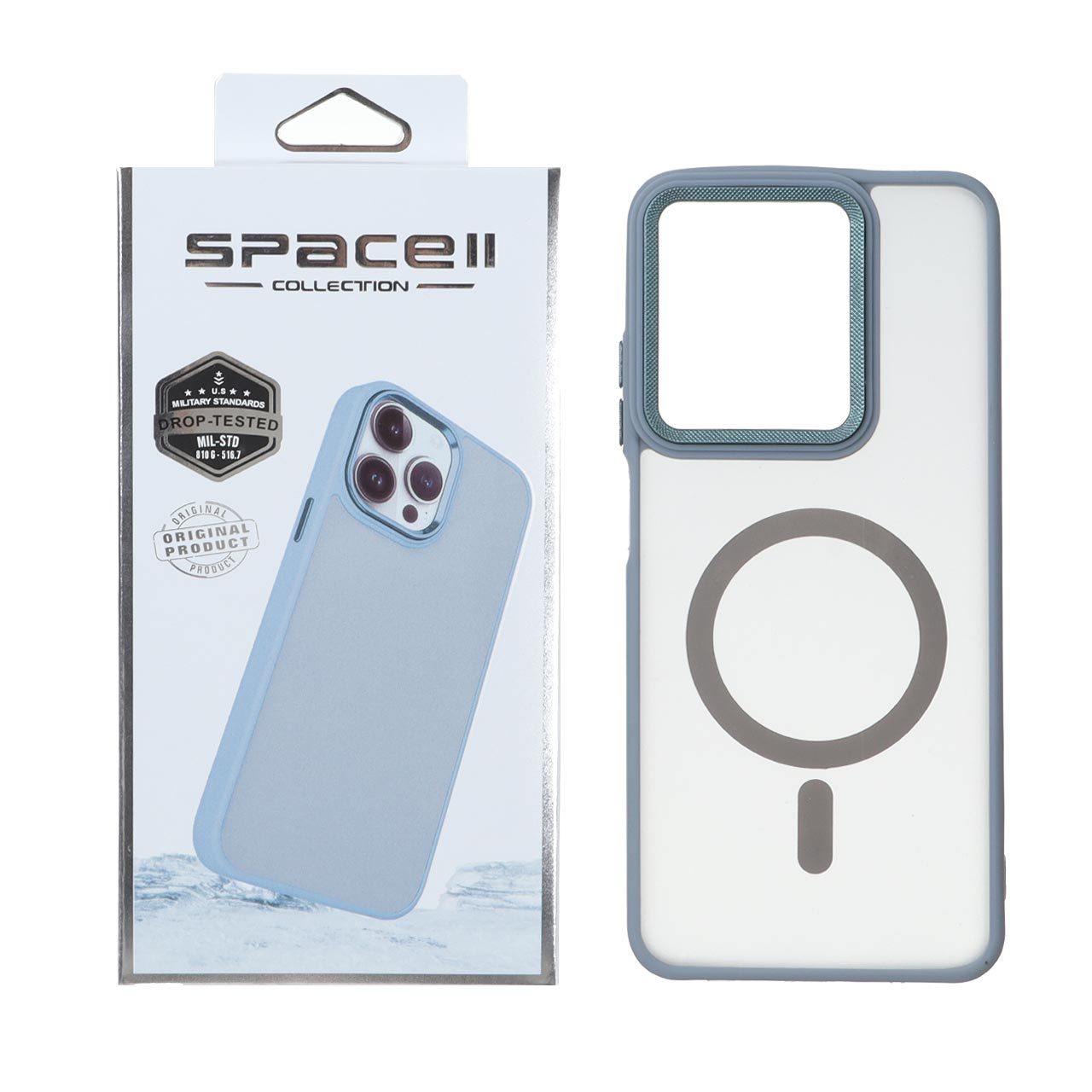 قاب مات لنز کربن طرح مگ سیف Space II رنگ فیلی مناسب برای شیائومی ردمی A5 و پوکو C71