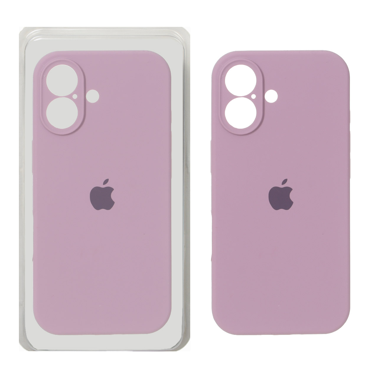 قاب سیلیکونی اورجینال محافظ لنزدار Apple iPhone 17 - بنفش کدر