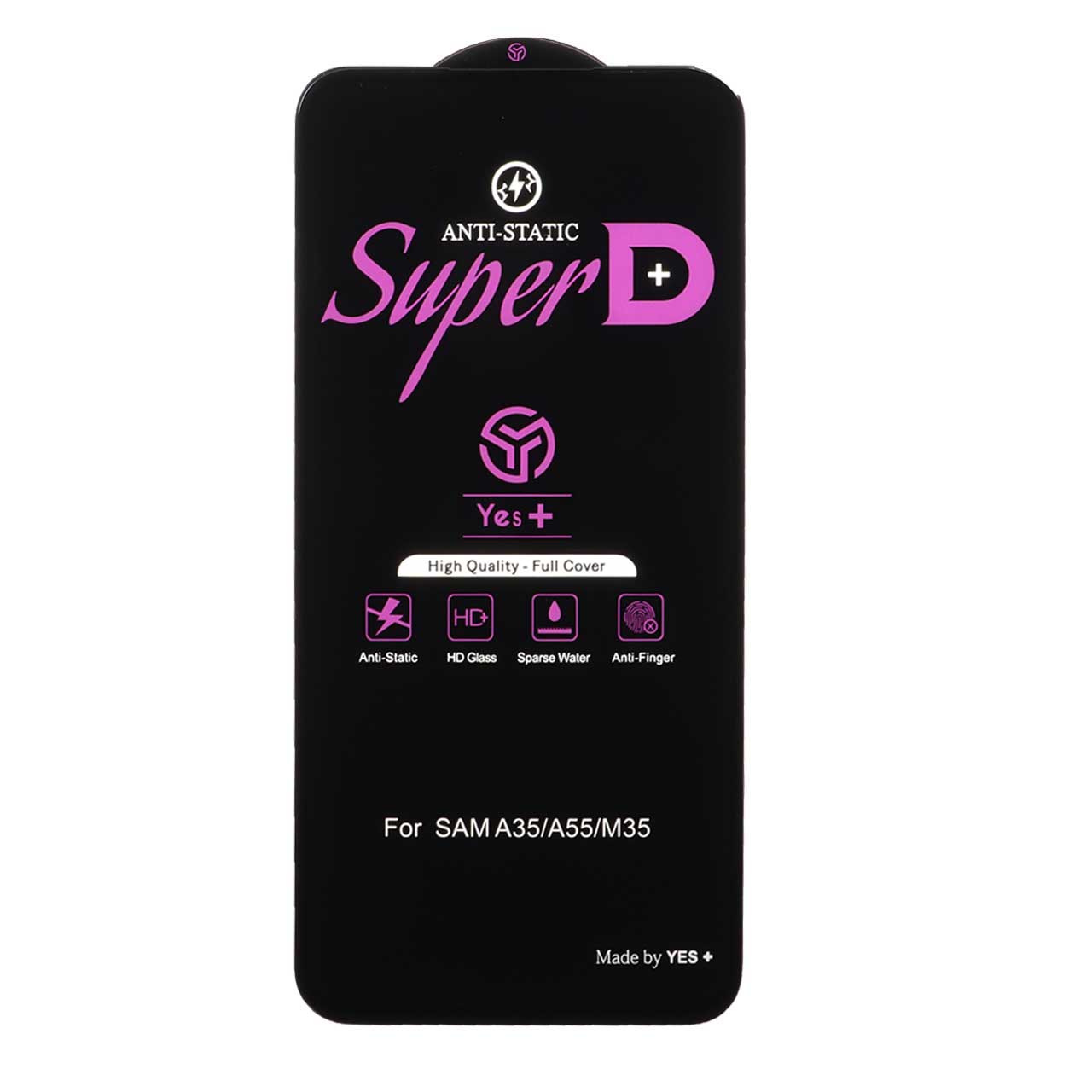 محافظ صفحه نمایش شیشه ای Super D Anti Static Yes Plus مناسب برای سامسونگ گلکسی A27 / A35 / A55