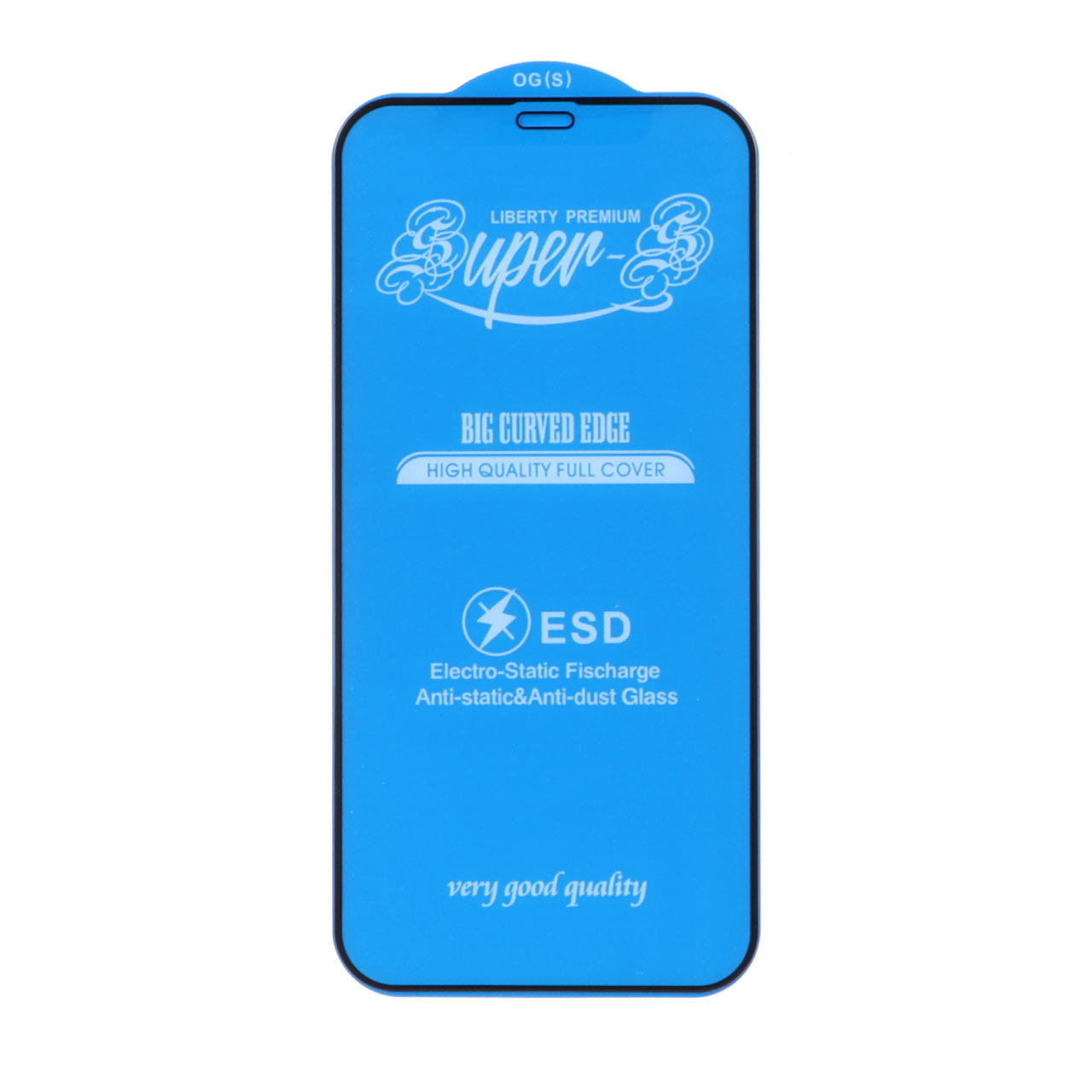 محافظ صفحه نمایش شیشه‌ای مات آنتی استاتیک Super S-OG مدل Full Cover مناسب برای آیفون 12 و آیفون 12 پرو
