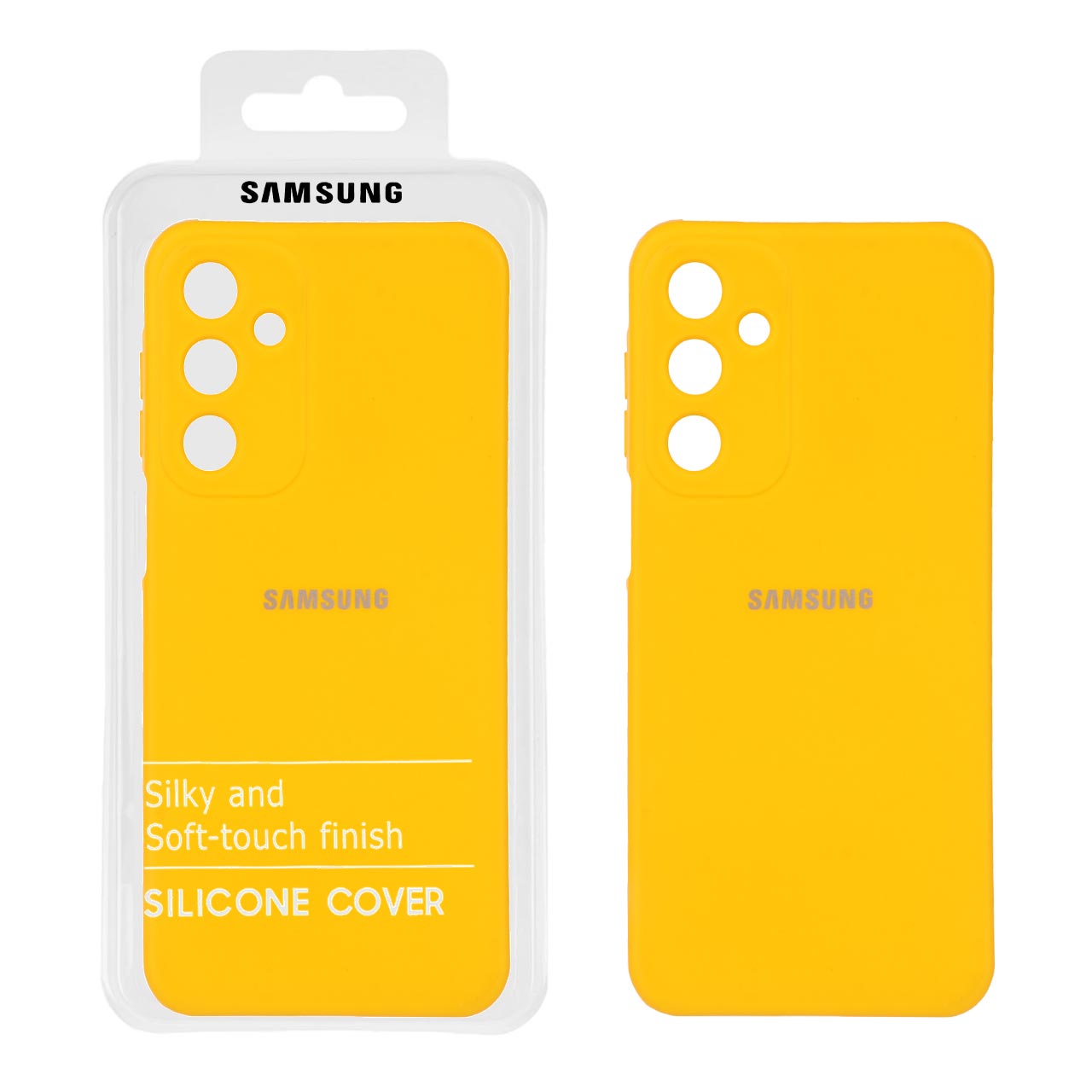 قاب نیو سیلیکون محافظ لنزدار RFF مدل Samsung Galaxy A16 - زرد (پک دار)