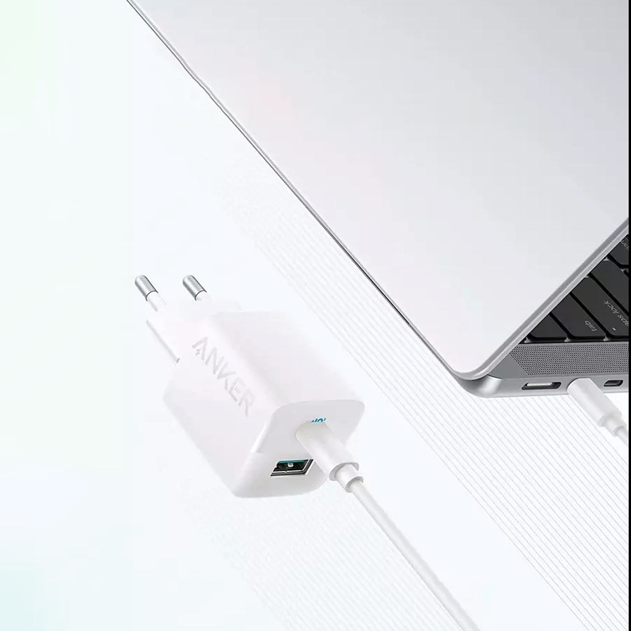 شارژر دیواری 33وات فست دو پورت ANKER مدل A2331 تکنولوژی IQ3 - سفید