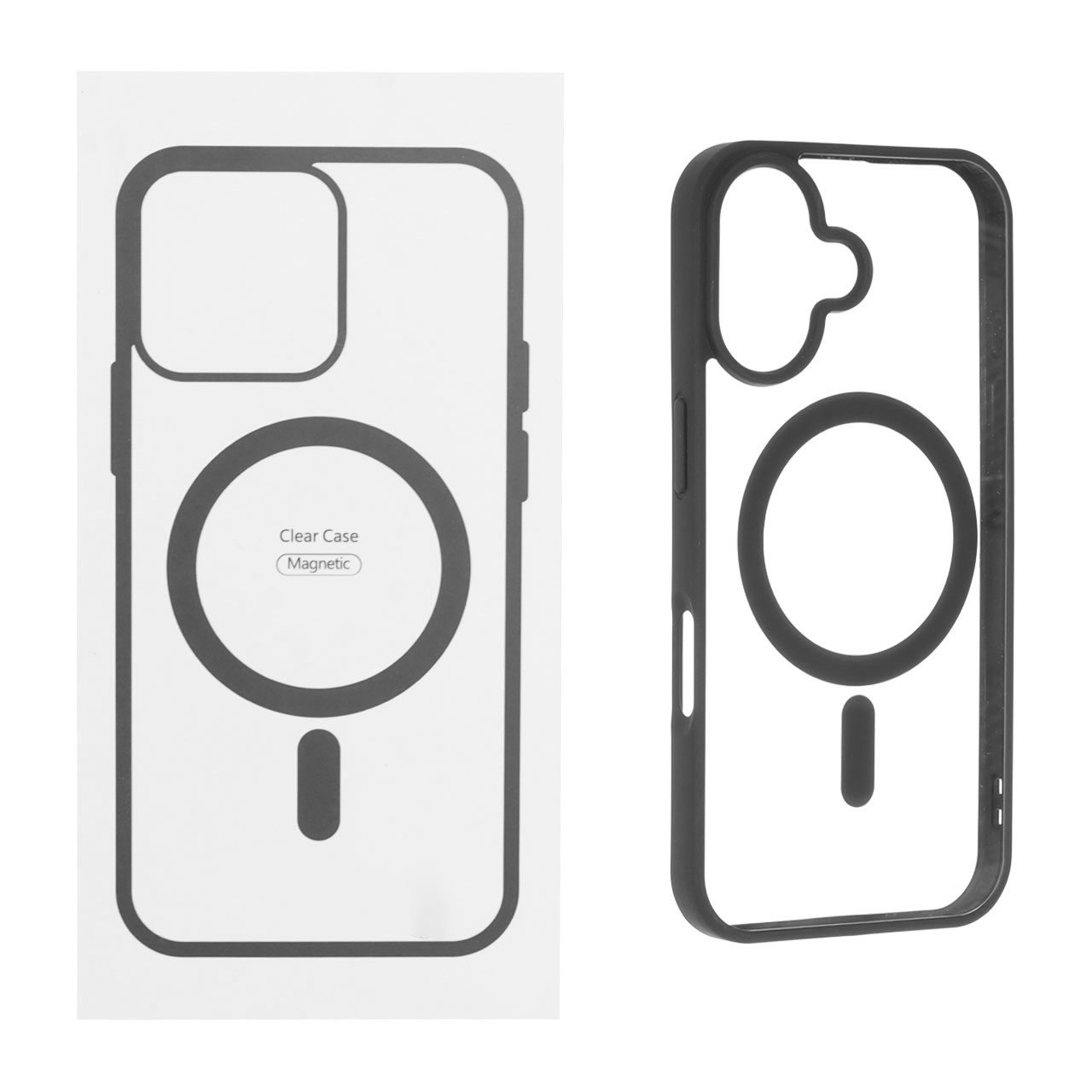 قاب شفاف دور رنگی مگ‌سیف (MagSafe) مناسب برای آیفون ۱۷