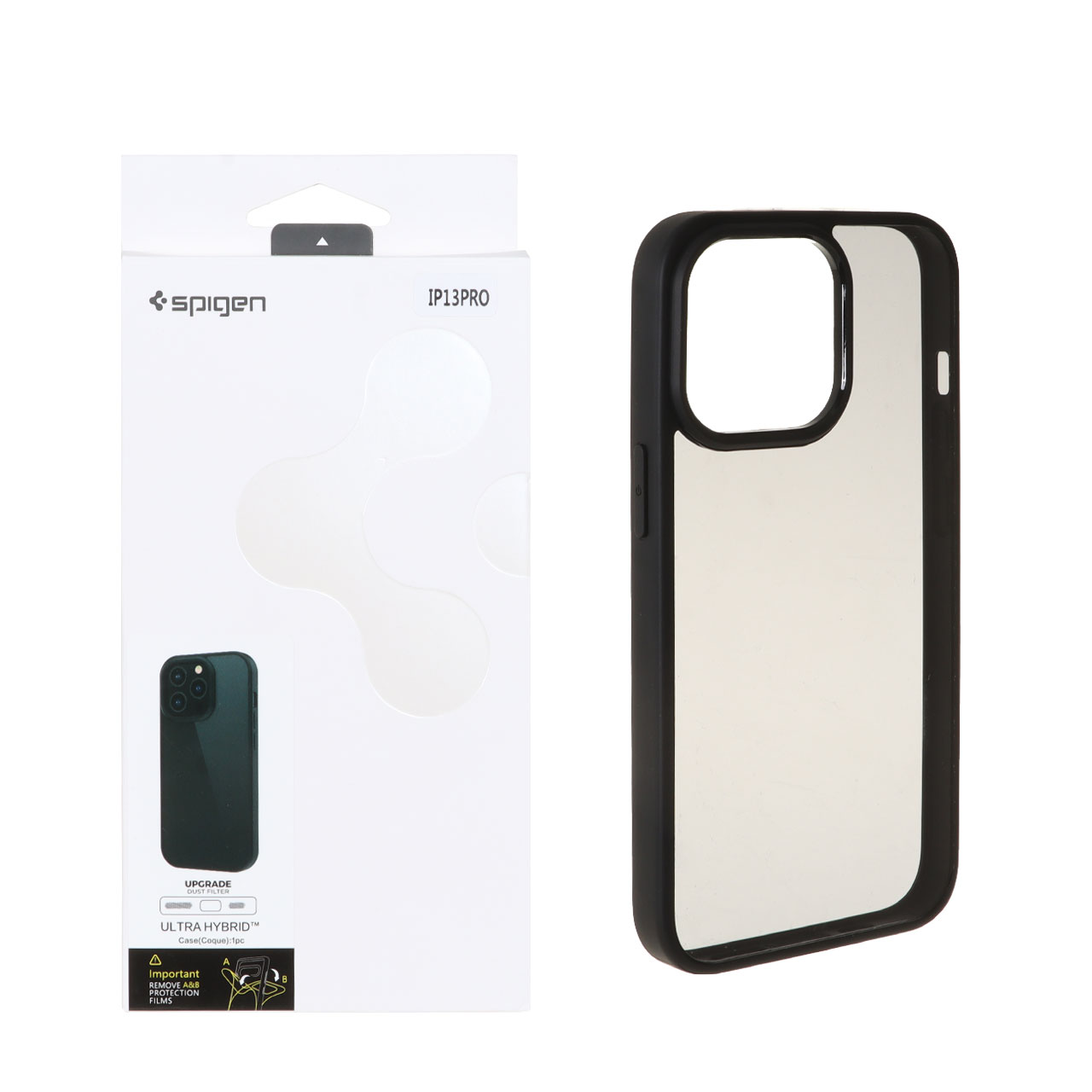 قاب Spigen مدل Ultra Hybrid با توری اسپیکر فلزی مناسب برای آیفون 13 پرو