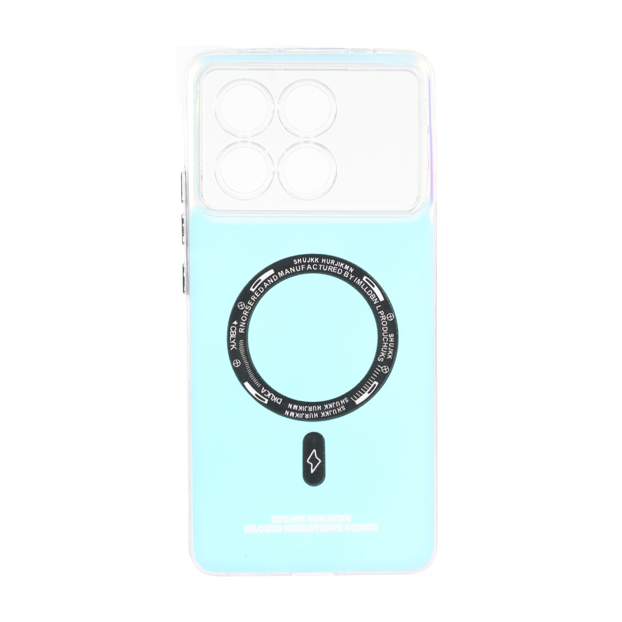 قاب SO COOL طرح مگ سیف محافظ لنز شفاف هفت رنگ مناسب برای شیائومی پوکو X6 پرو 5G و ردمی K70E