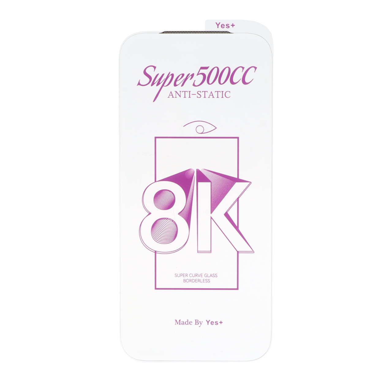 محافظ صفحه نمایش شیشه ای اورجینال بدون حاشیه Super 500CC 8K Yes Plus مدل Apple iPhone 17 Pro / iPhone 18 Pro