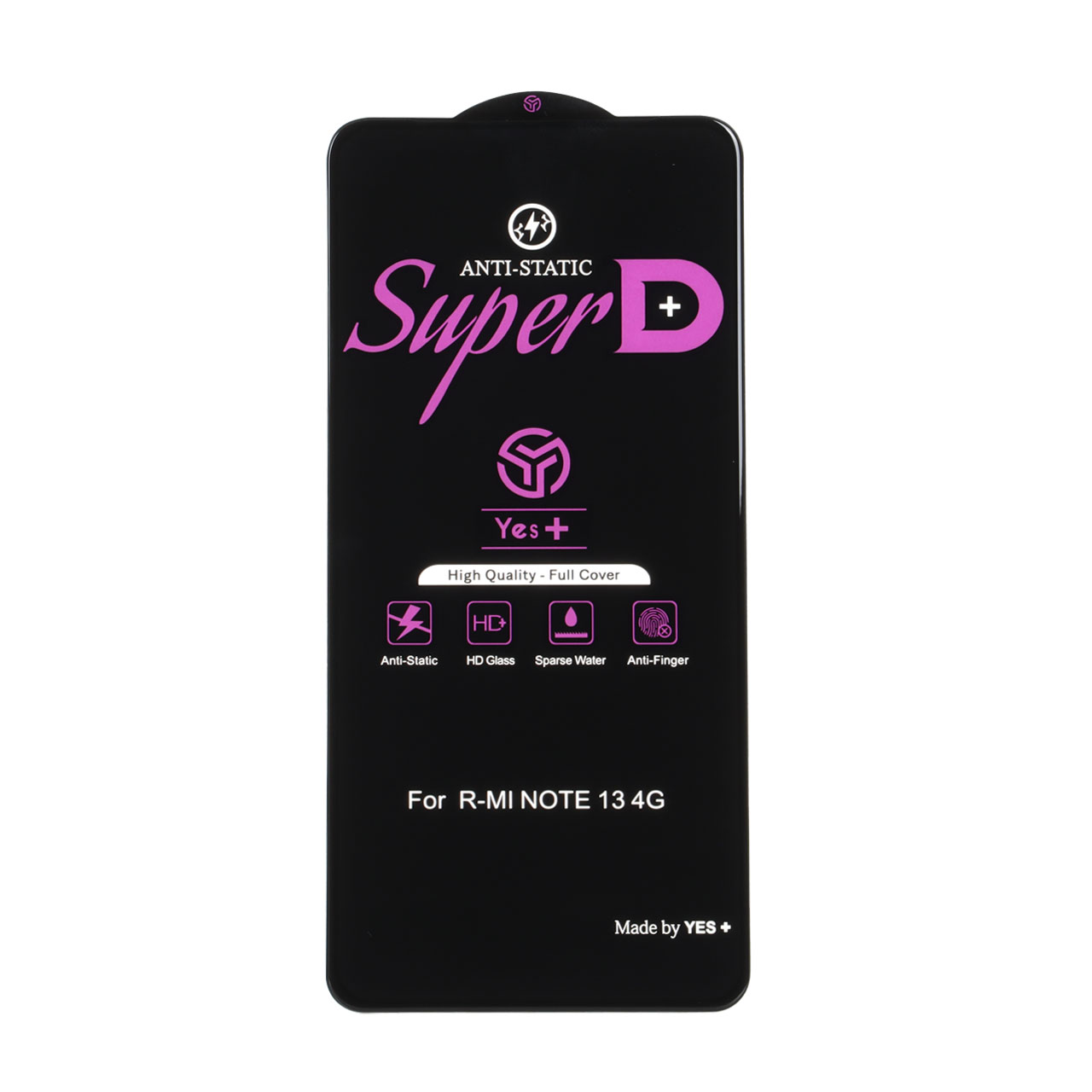 محافظ صفحه نمایش شیشه‌ای Super D Anti Static مناسب برای شیائومی Redmi Note 13 4G و Poco M7 Pro 5G