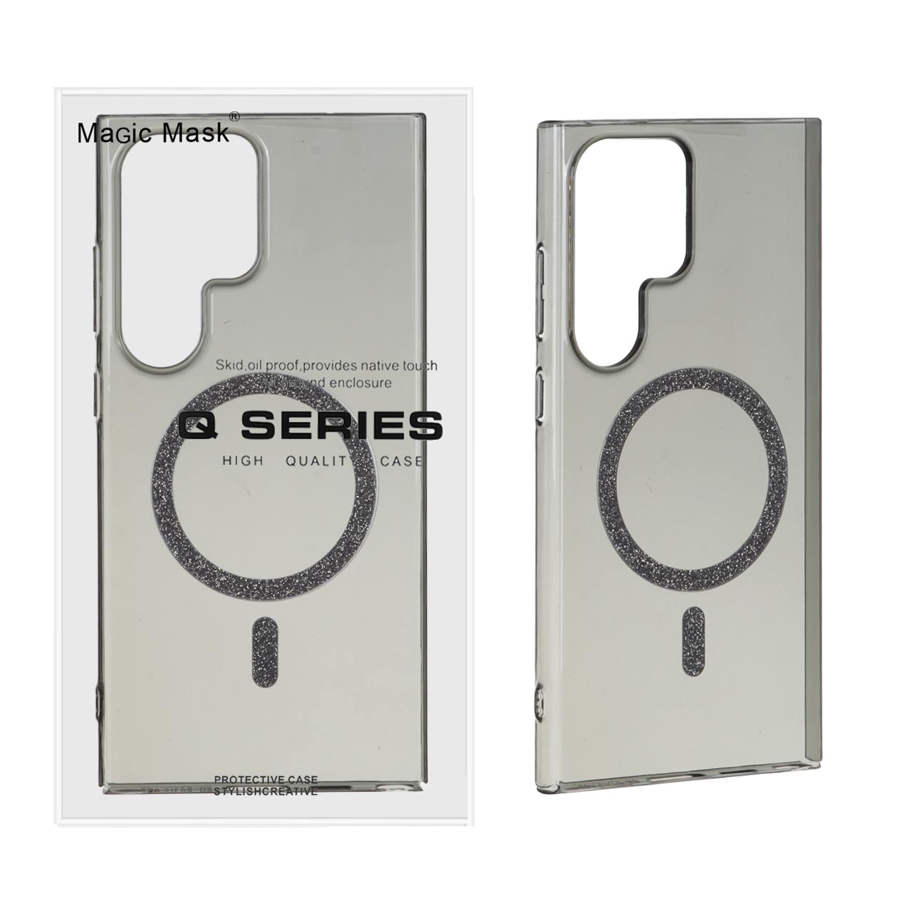 قاب Magic Mask شفاف MagSafe اکلیلی مناسب برای سامسونگ گلکسی اس ۲۴ اولترا