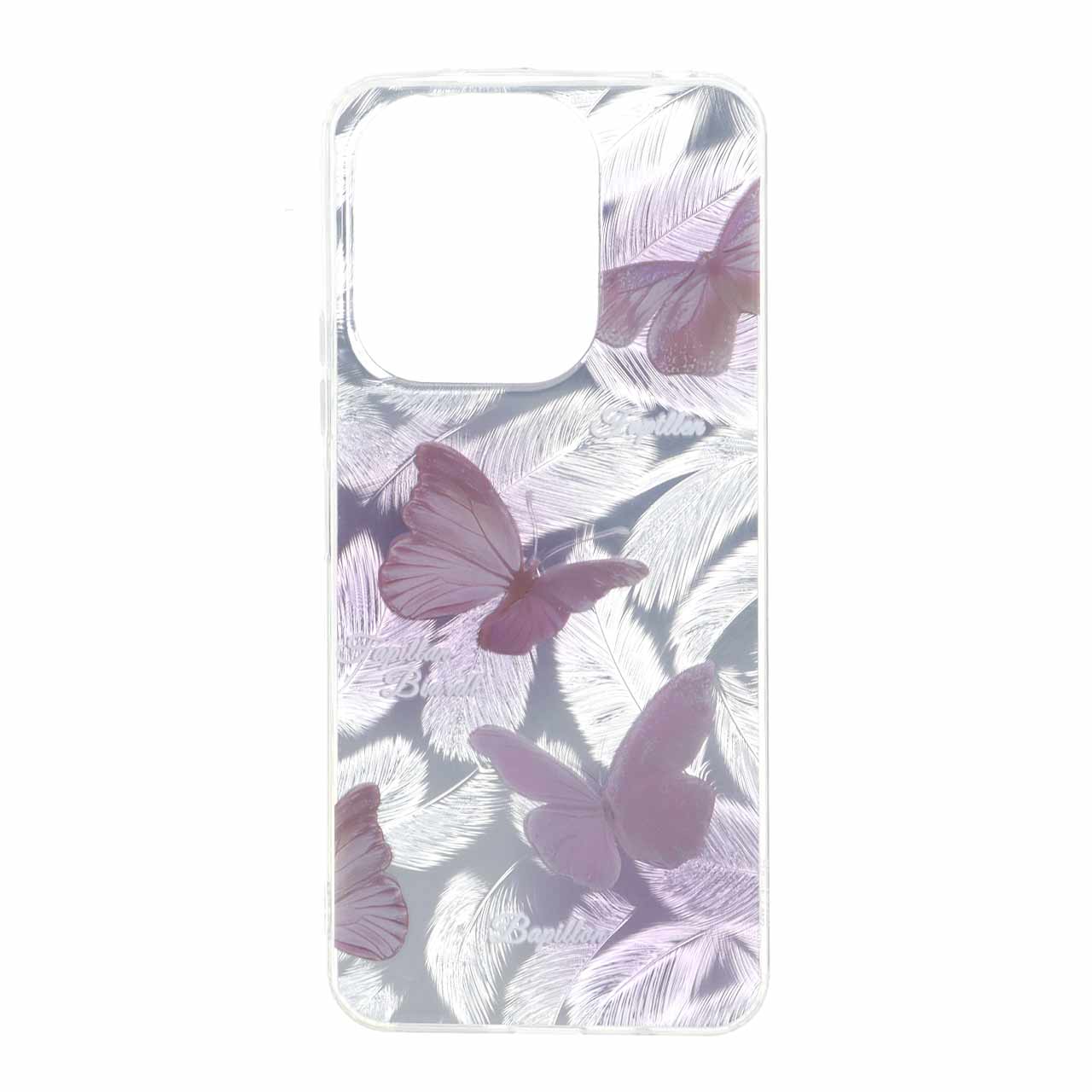 قاب اطلسی دور ژله ای طرح پر مناسب برای شیائومی ردمی 13X / ردمی 13 4G / پوکو M6 4G