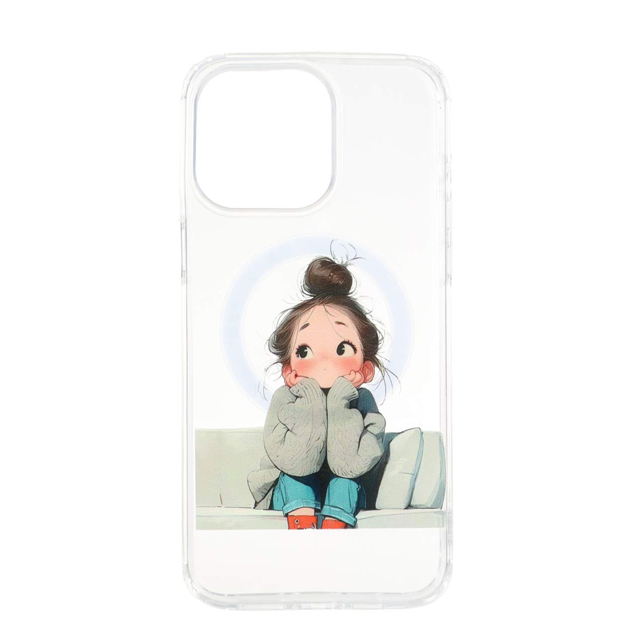 قاب دور ژله ای MagSafe مینیمال Apple iPhone 15 Pro Max - طرح 84