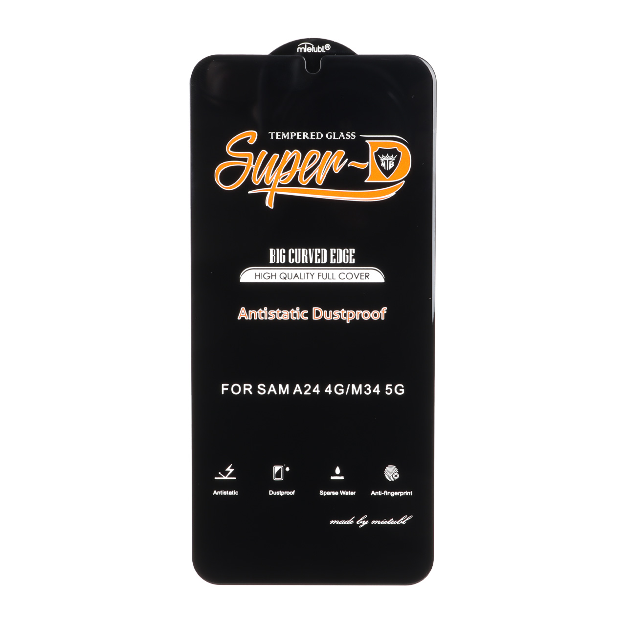 محافظ صفحه نمایش شیشه ای Full Cover Super D Mietubl مدل Samsung Galaxy A15 / A25 / A24 / M34 / F34