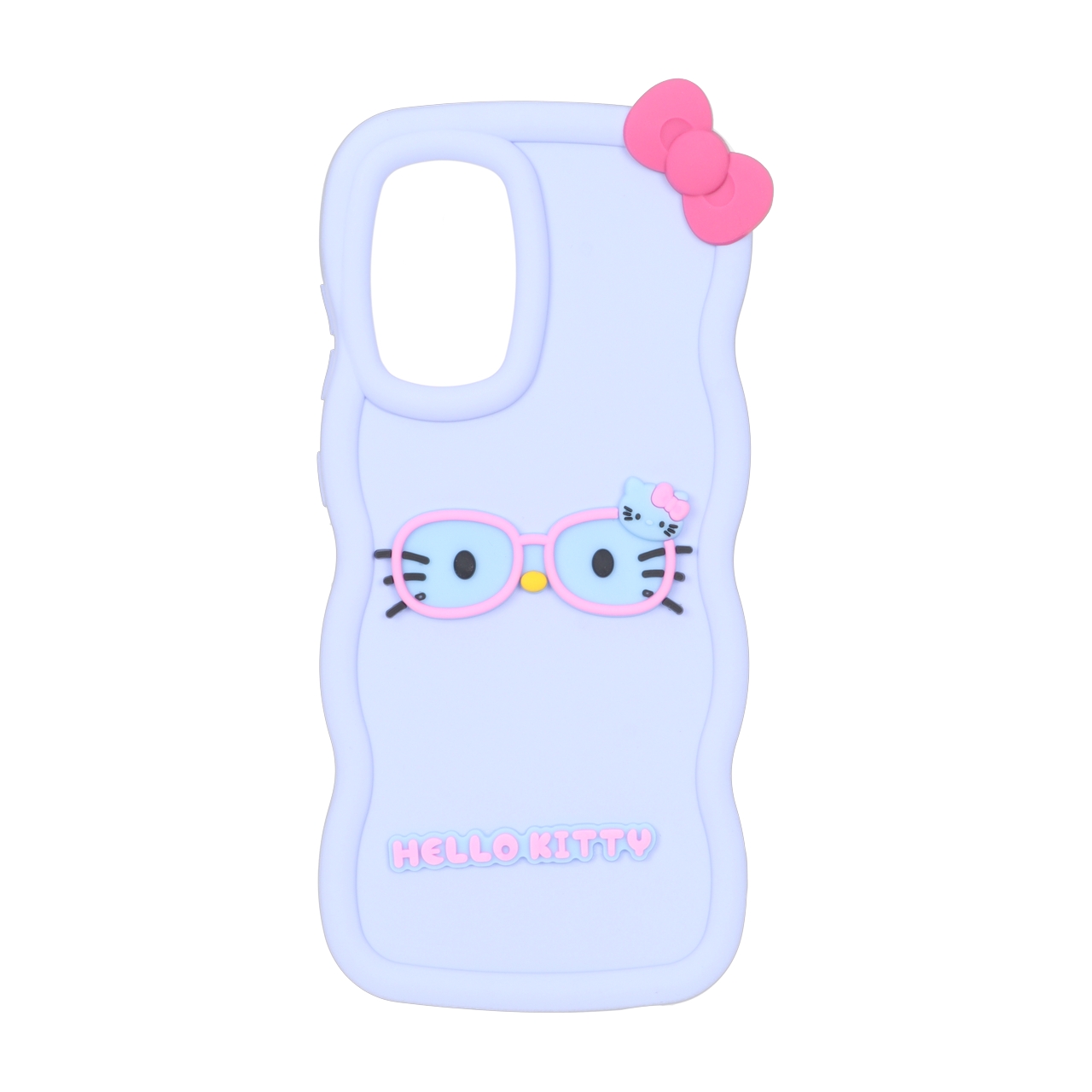 قاب طرح سیلیکونی کنگره ای Hello Kitty عینکی مناسب برای سامسونگ گلکسی آ ۵۲ و آ ۵۲ اس