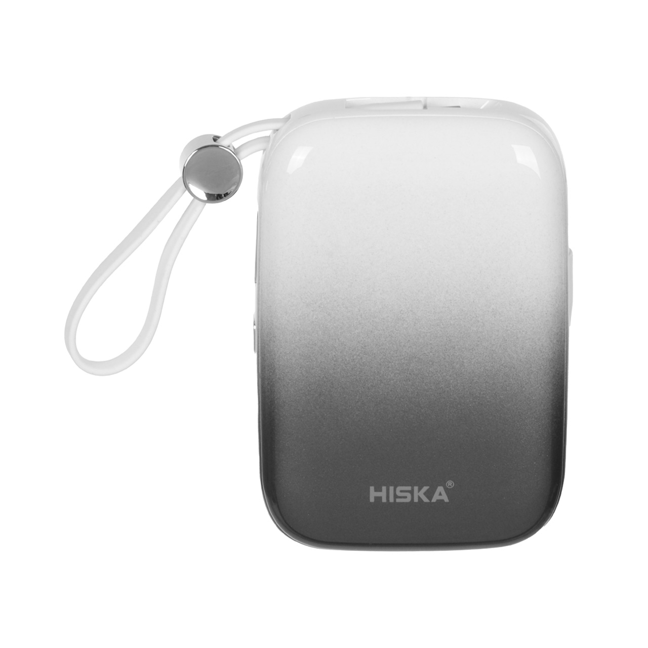 پاوربانک 22.5 وات 10000 میلی آمپر (PD و فست شارژ) Hiska مدل HP-125PD - سفید خاکستری